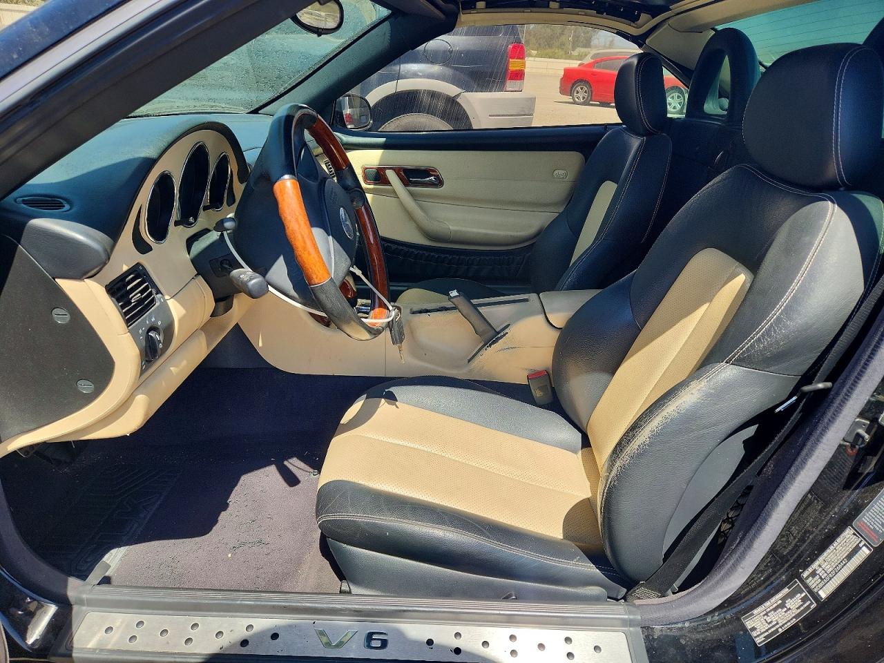 2002 Mercedes-benz Slk 320 Black vin: WDBKK65F82F268442