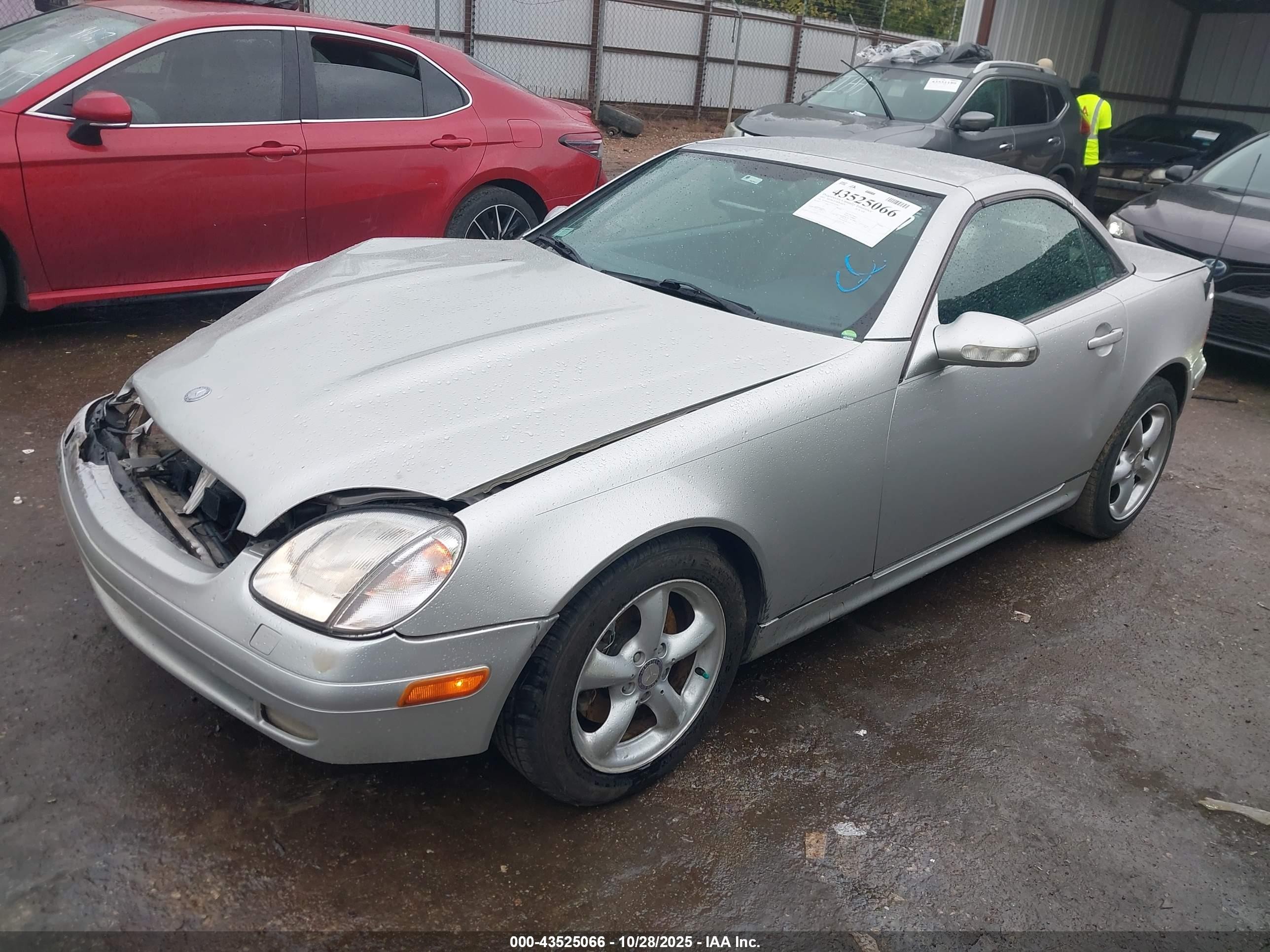 2003 Mercedes-benz Slk 320   Silver vin: WDBKK65F83F282407