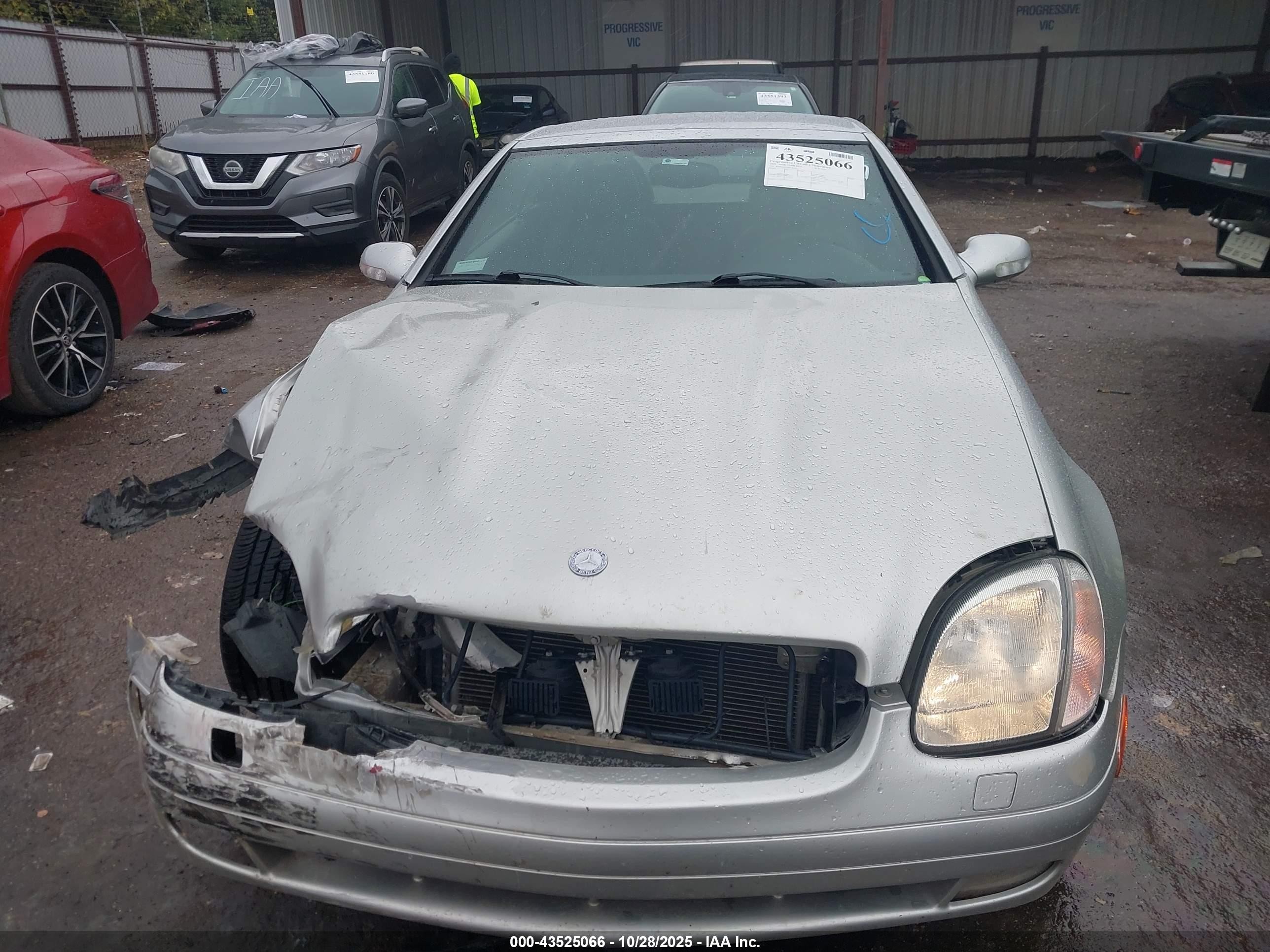 2003 Mercedes-benz Slk 320   Silver vin: WDBKK65F83F282407