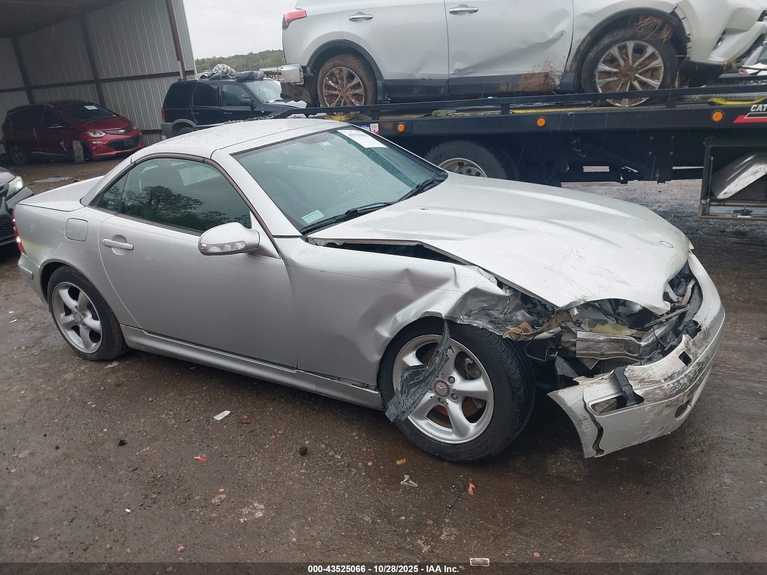 2003 Mercedes-benz Slk 320   Silver vin: WDBKK65F83F282407