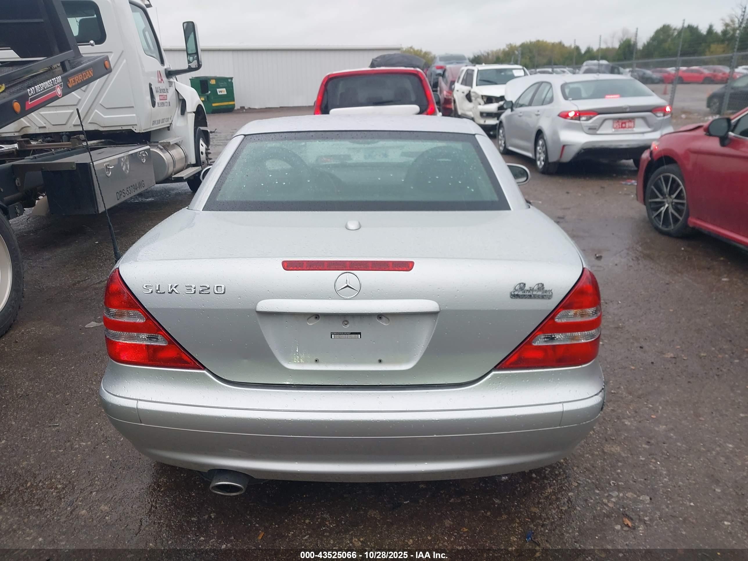 2003 Mercedes-benz Slk 320   Silver vin: WDBKK65F83F282407