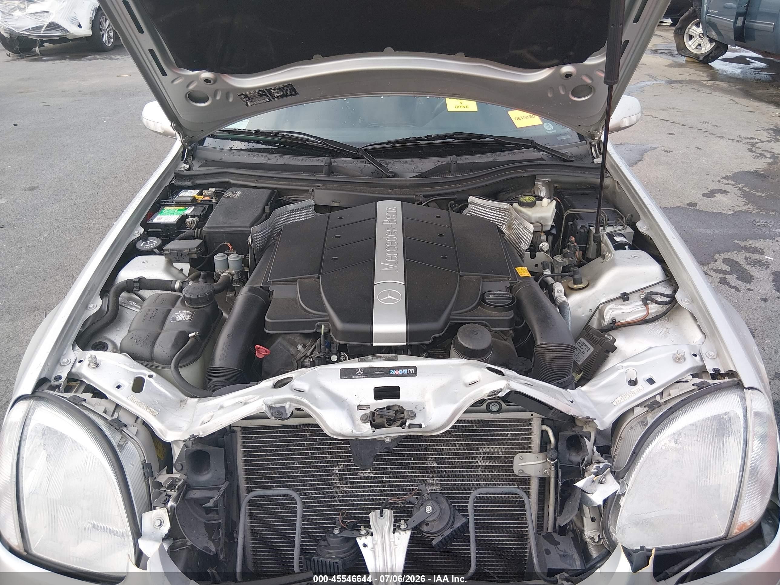 2003 Mercedes-benz Slk 320   Silver vin: WDBKK65F83F297604