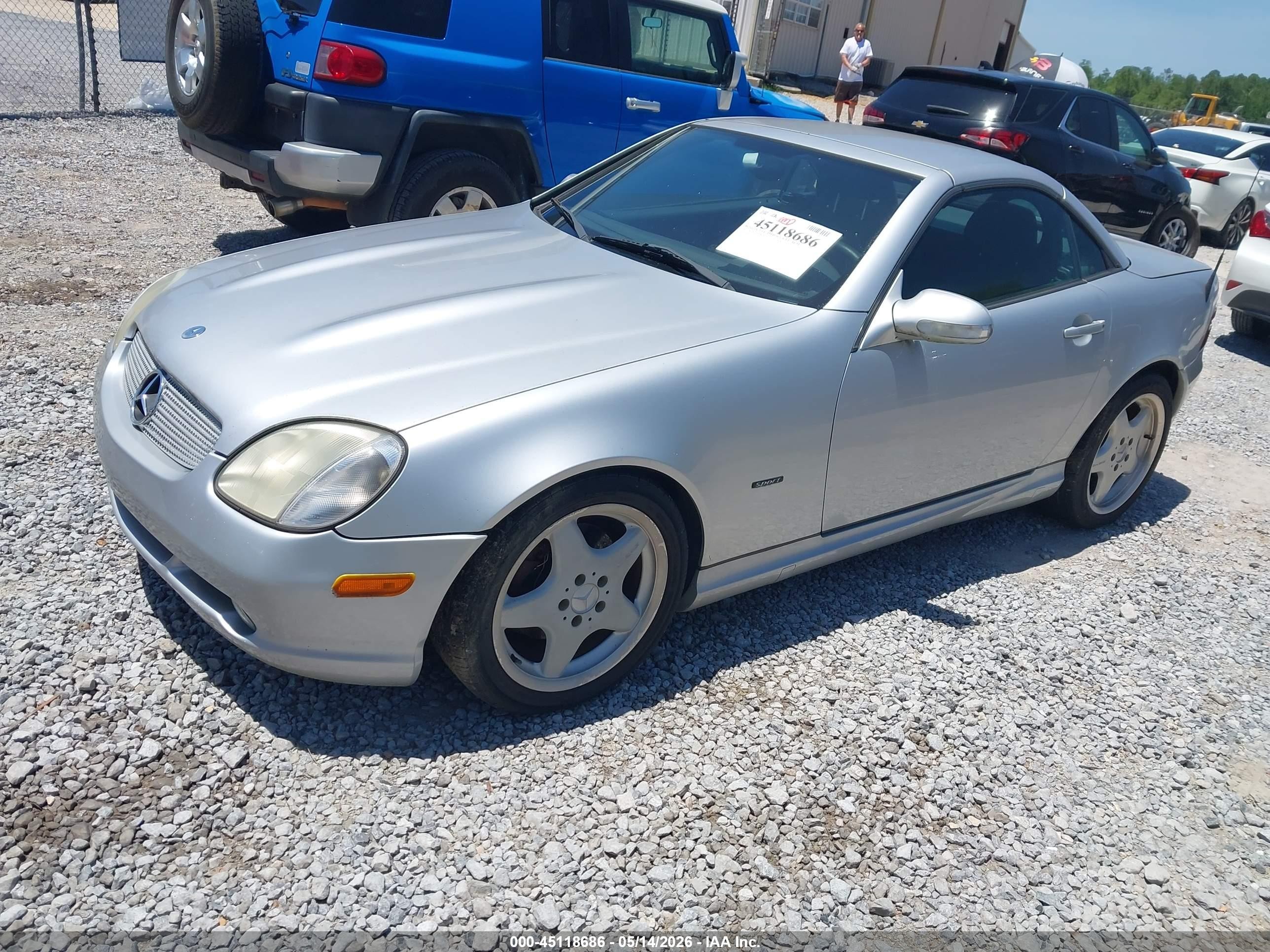 2001 Mercedes-benz Slk 320   Silver vin: WDBKK65F91F182846