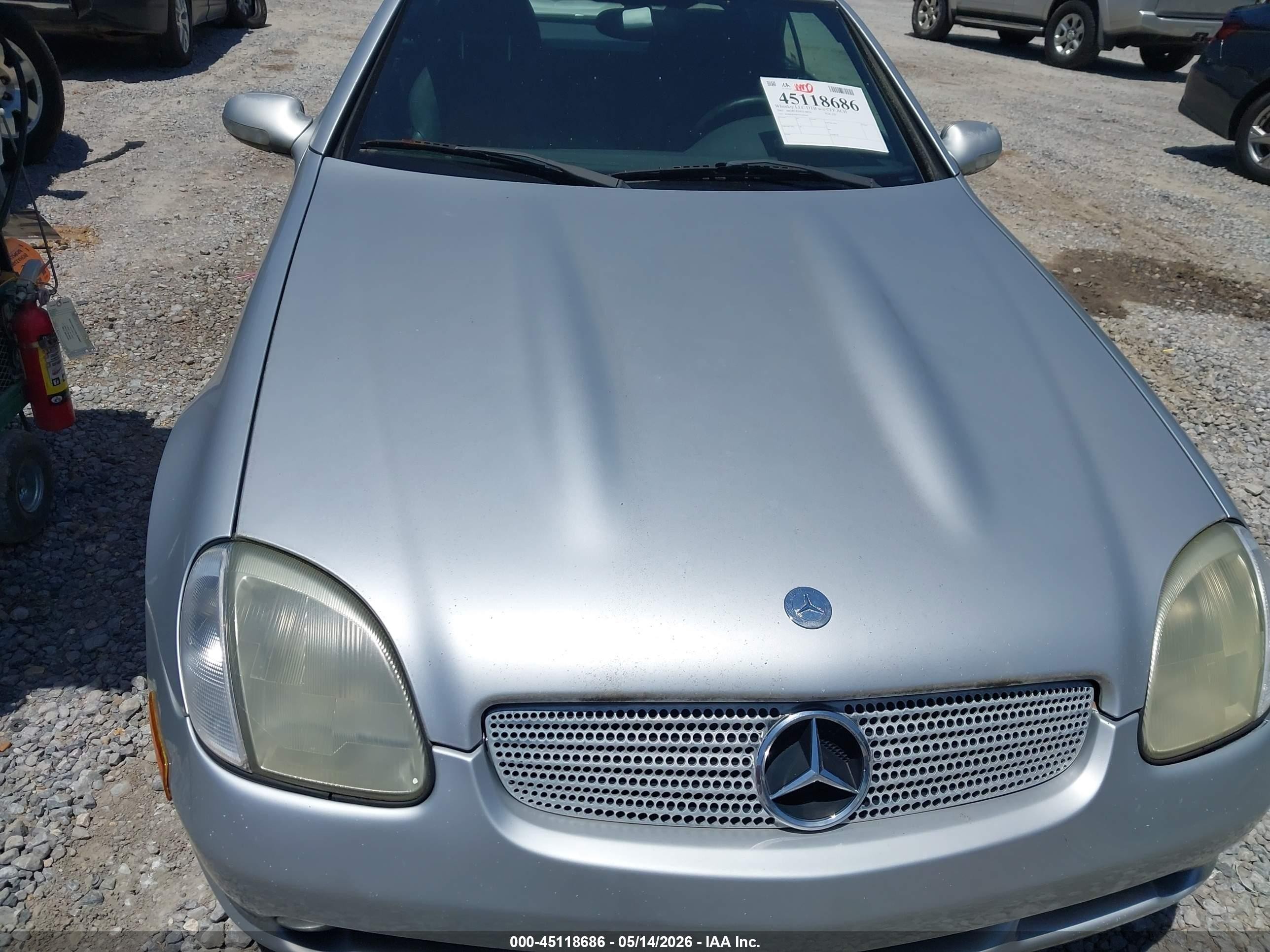 2001 Mercedes-benz Slk 320   Silver vin: WDBKK65F91F182846