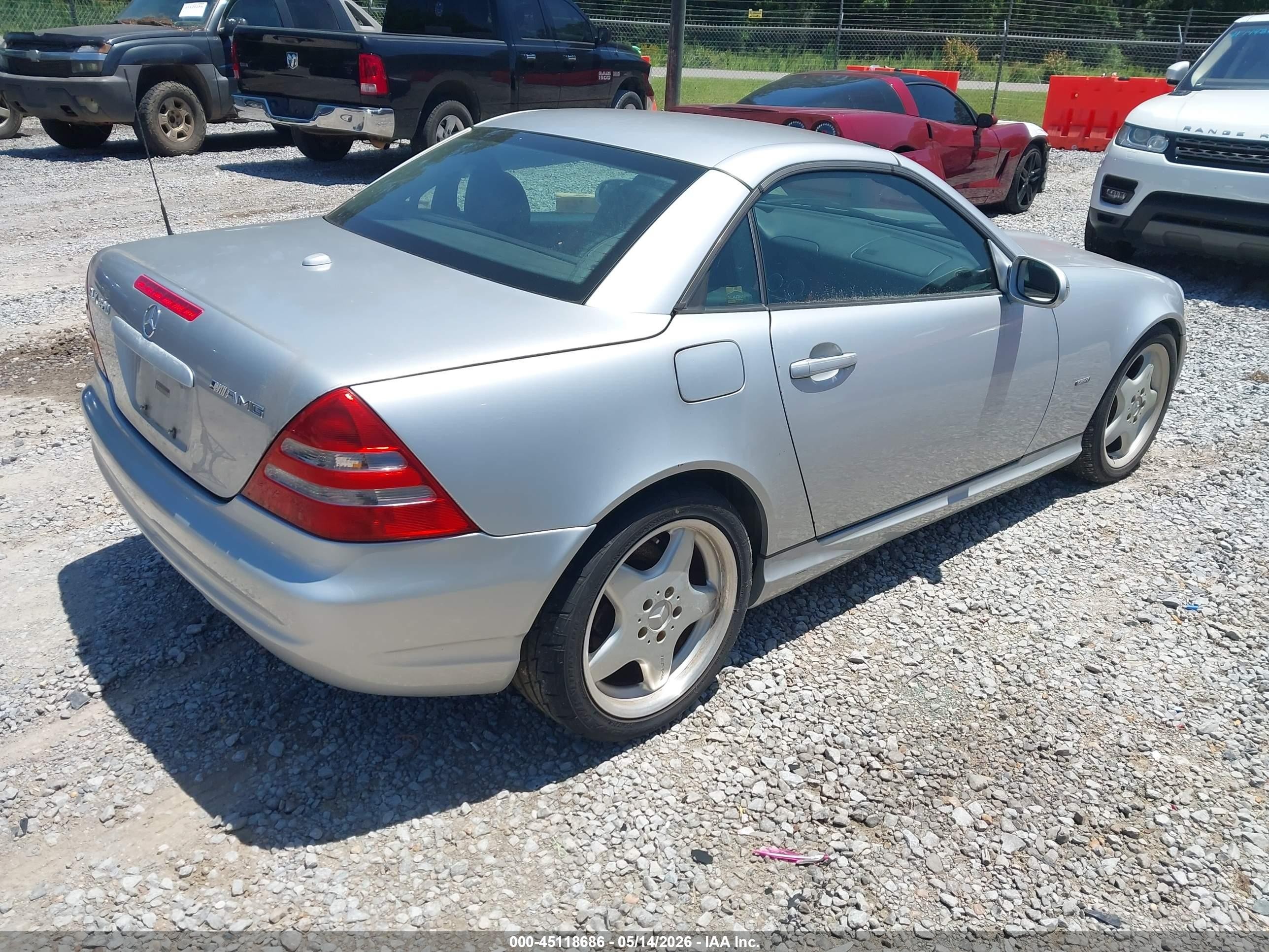 2001 Mercedes-benz Slk 320   Silver vin: WDBKK65F91F182846