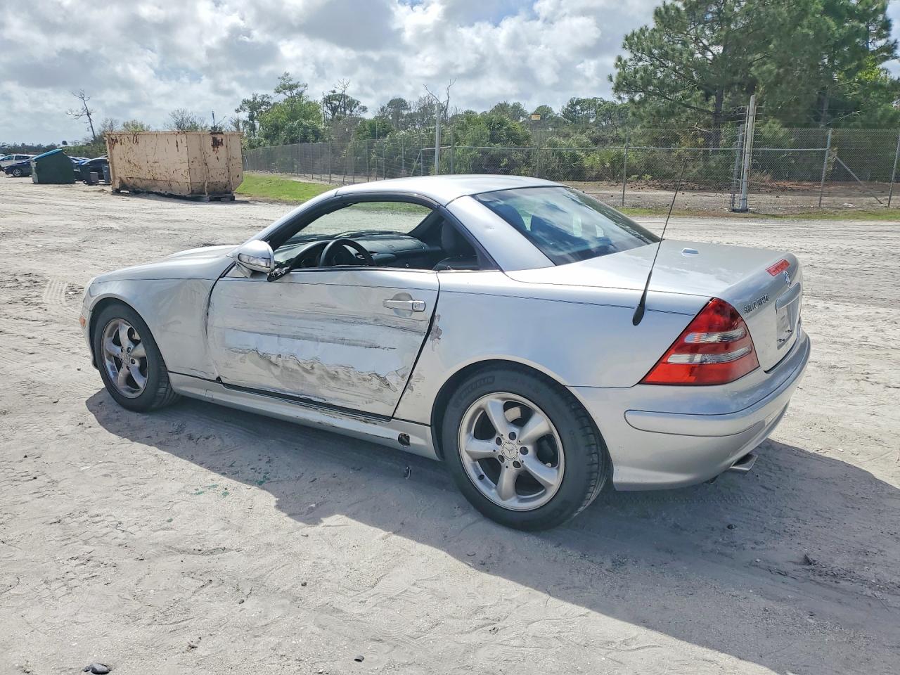 2001 Mercedes-benz Slk 320 Silver vin: WDBKK65F91F188887
