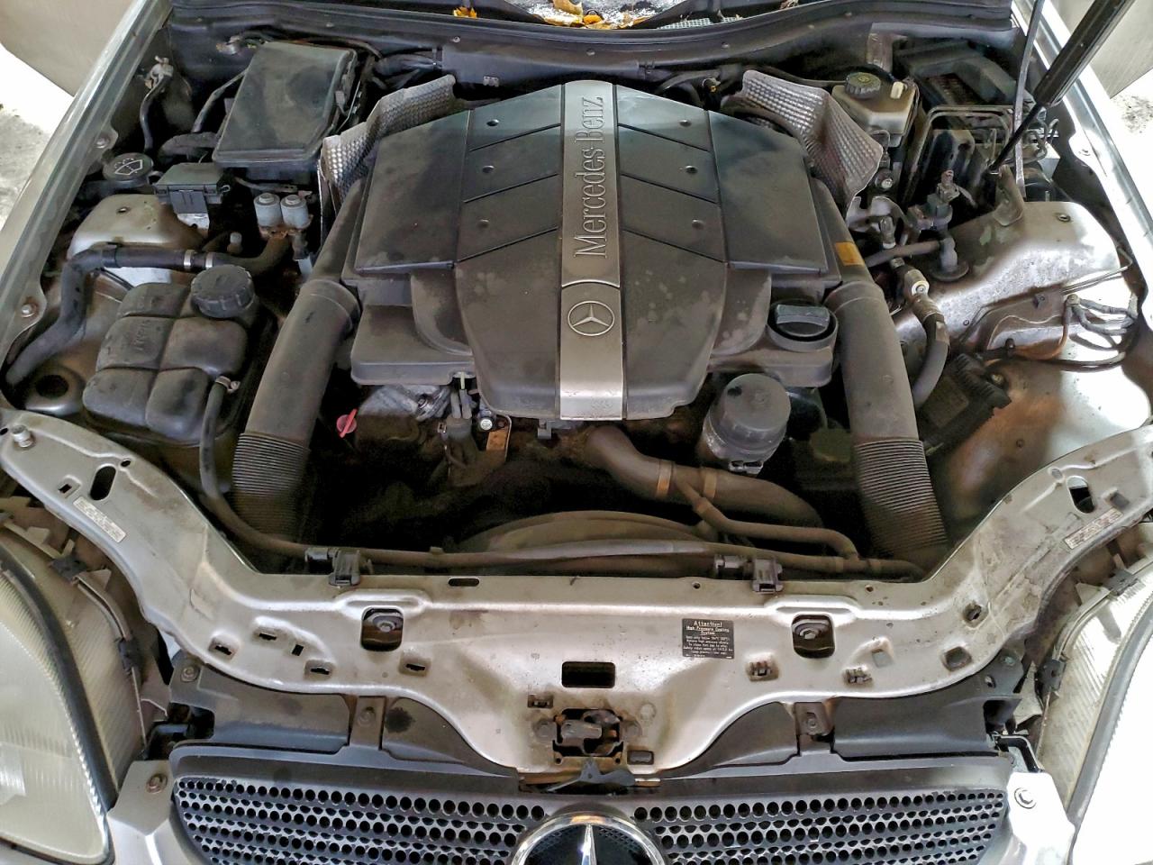 2001 Mercedes-benz Slk 320 Silver vin: WDBKK65F91F191112