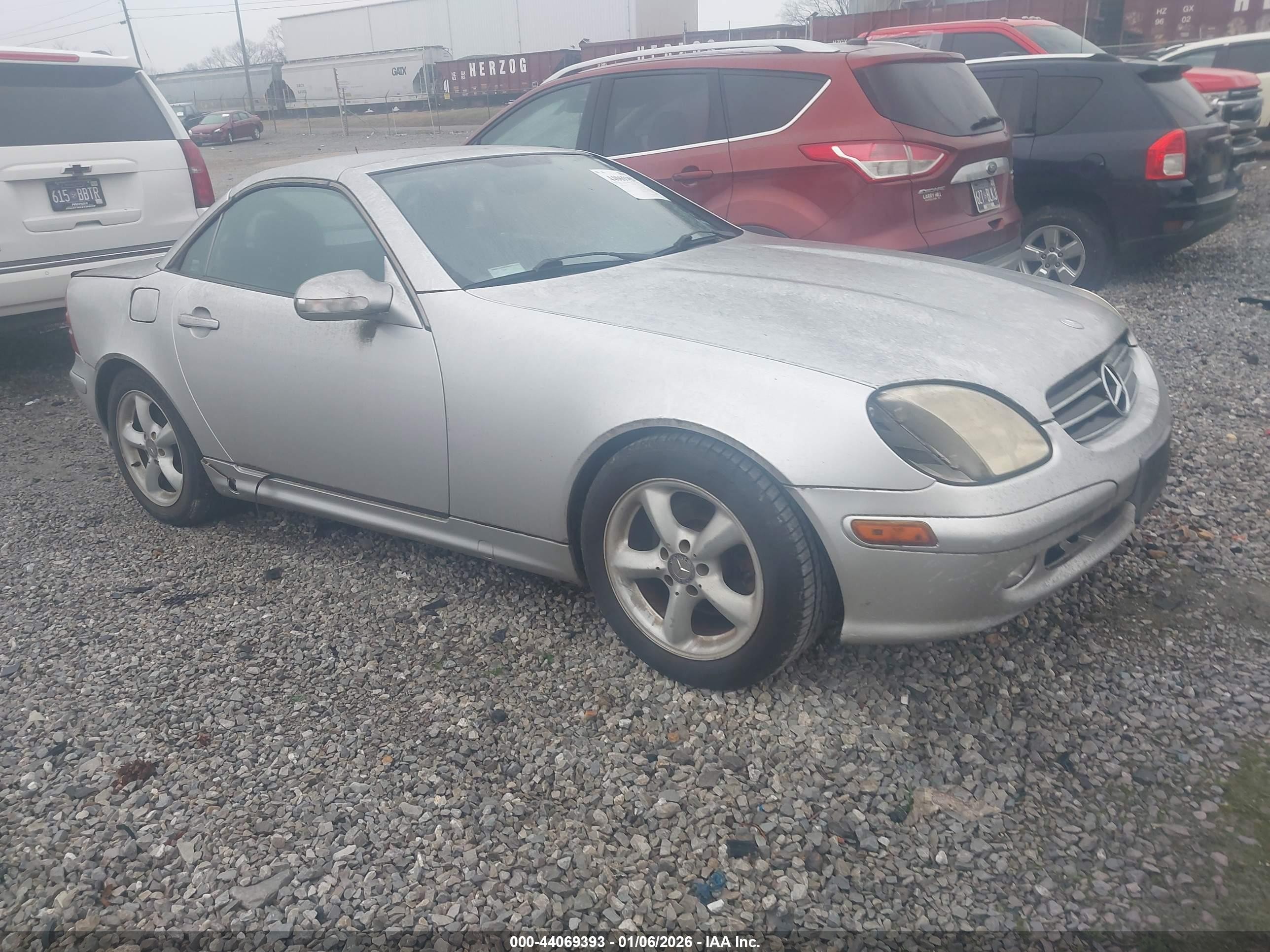 2001 Mercedes-benz Slk 320   Silver vin: WDBKK65F91F196570