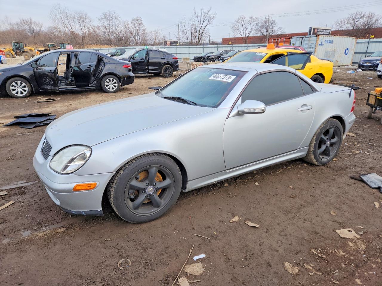 2001 Mercedes-benz Slk 320 Silver vin: WDBKK65F91F221323
