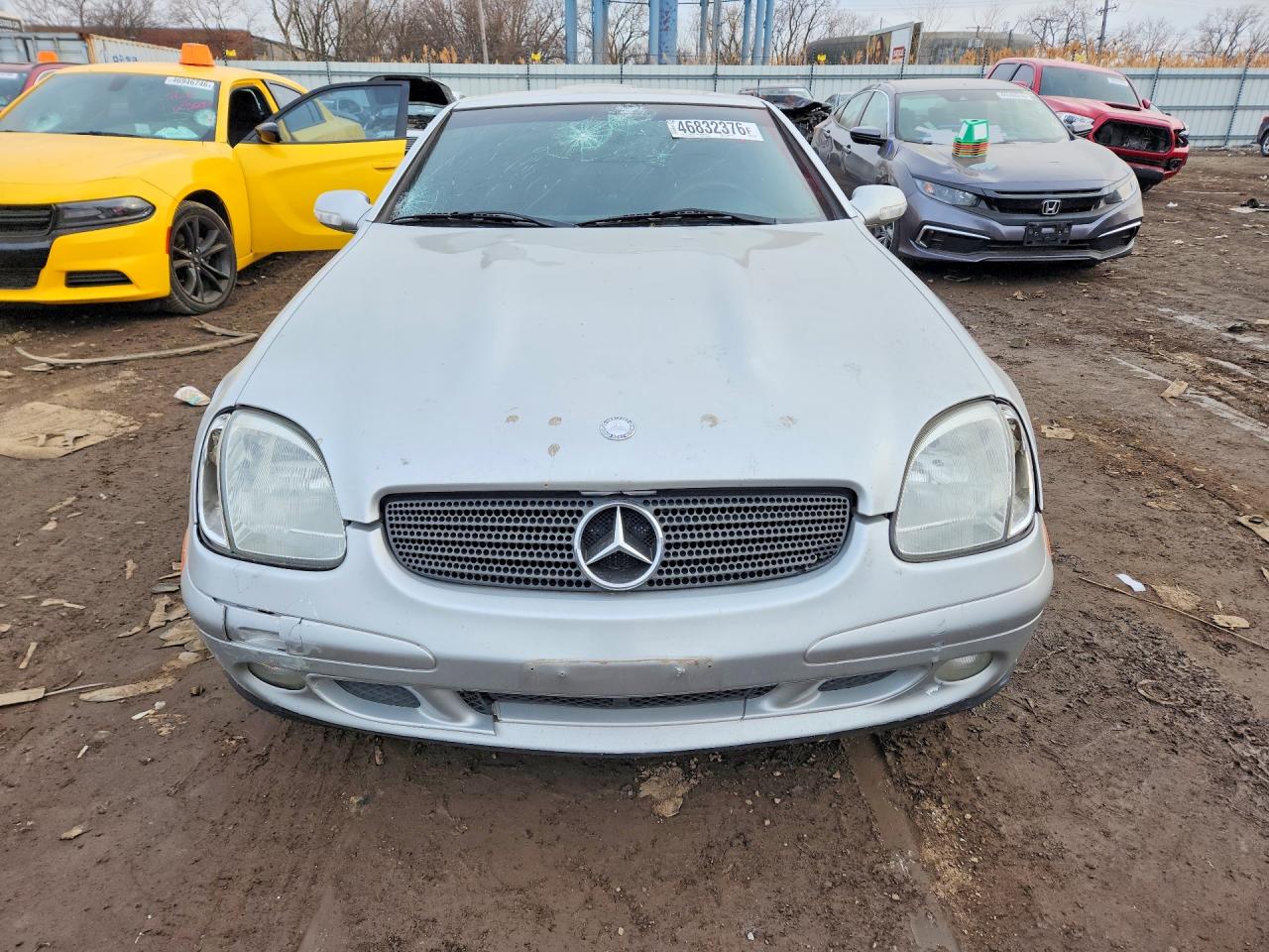 2001 Mercedes-benz Slk 320 Silver vin: WDBKK65F91F221323