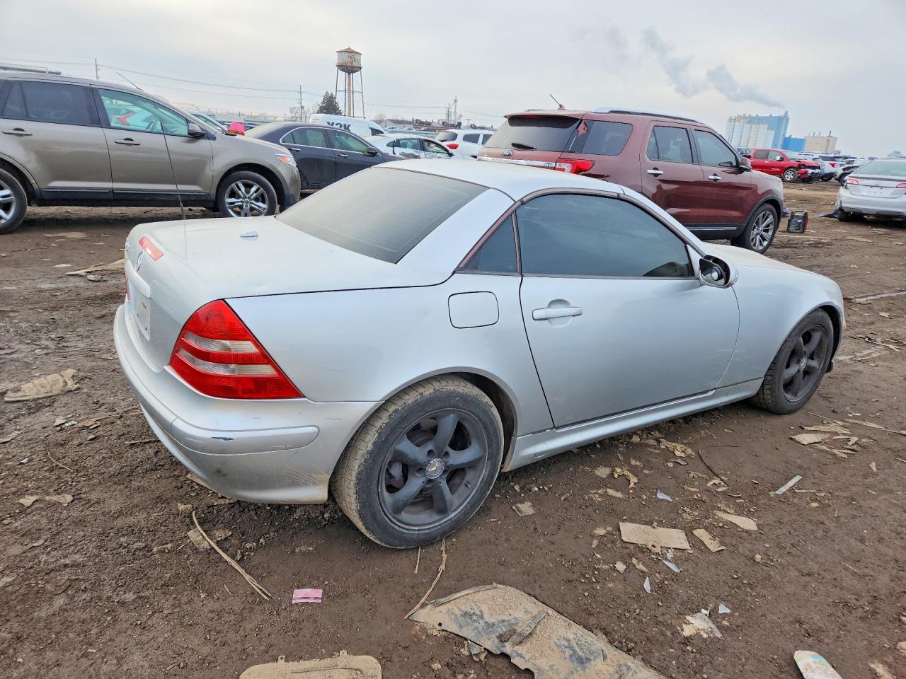 2001 Mercedes-benz Slk 320 Silver vin: WDBKK65F91F221323
