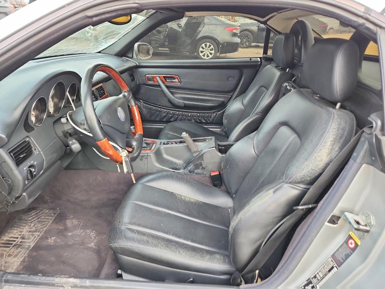 2001 Mercedes-benz Slk 320 Silver vin: WDBKK65F91F221323