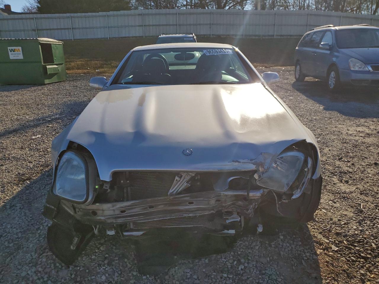 2001 Mercedes-benz Slk 320 Silver vin: WDBKK65F91F230538