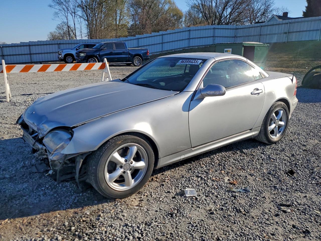 2001 Mercedes-benz Slk 320 Silver vin: WDBKK65F91F230538