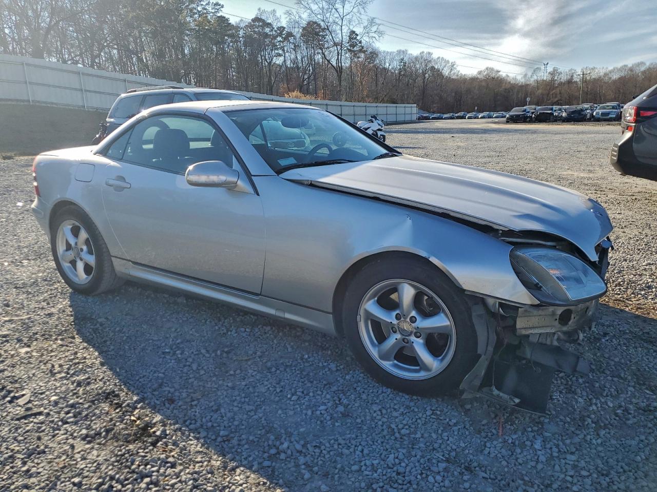 2001 Mercedes-benz Slk 320 Silver vin: WDBKK65F91F230538
