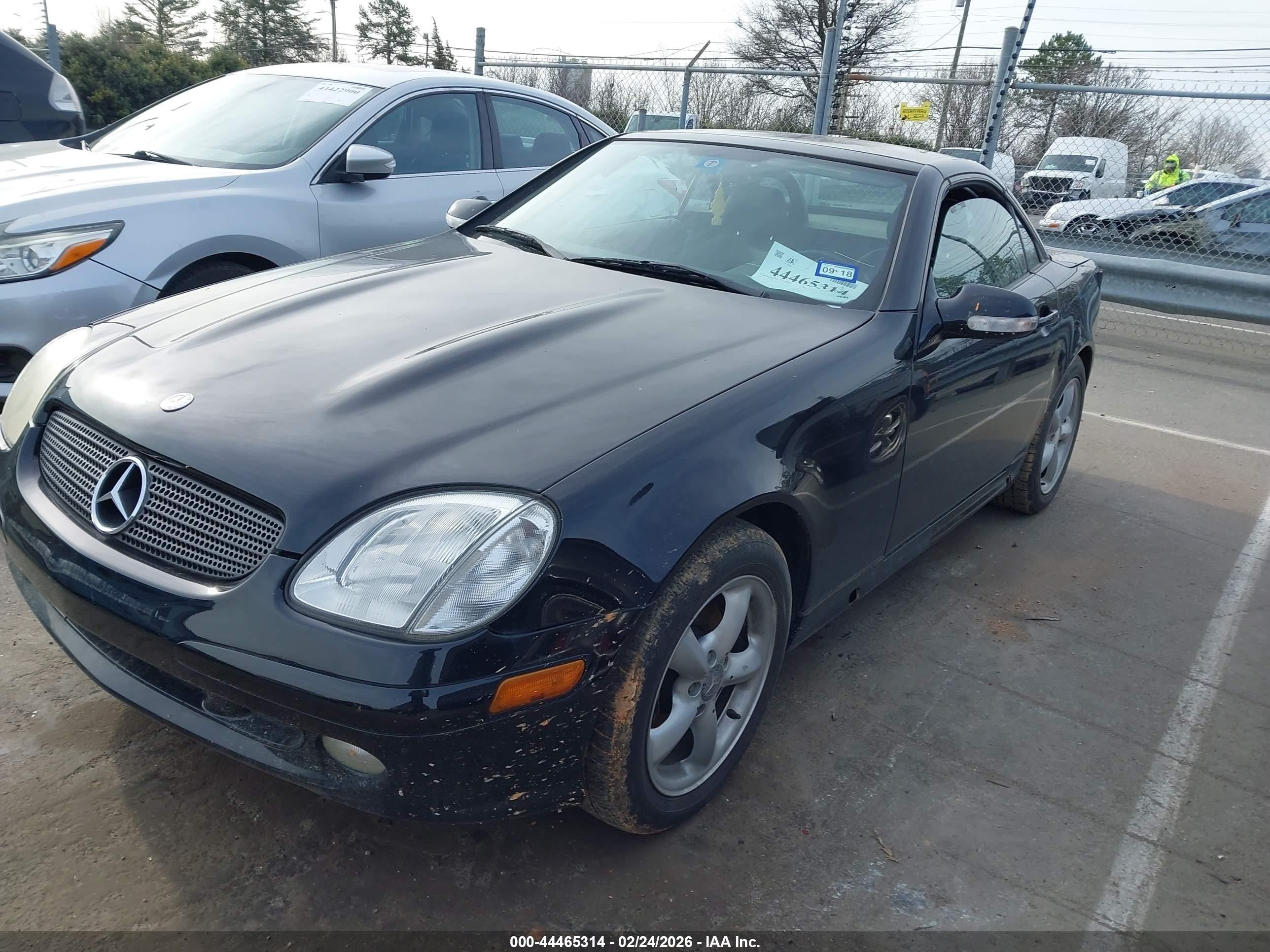 2003 Mercedes-benz Slk 320   Black vin: WDBKK65F93F280763