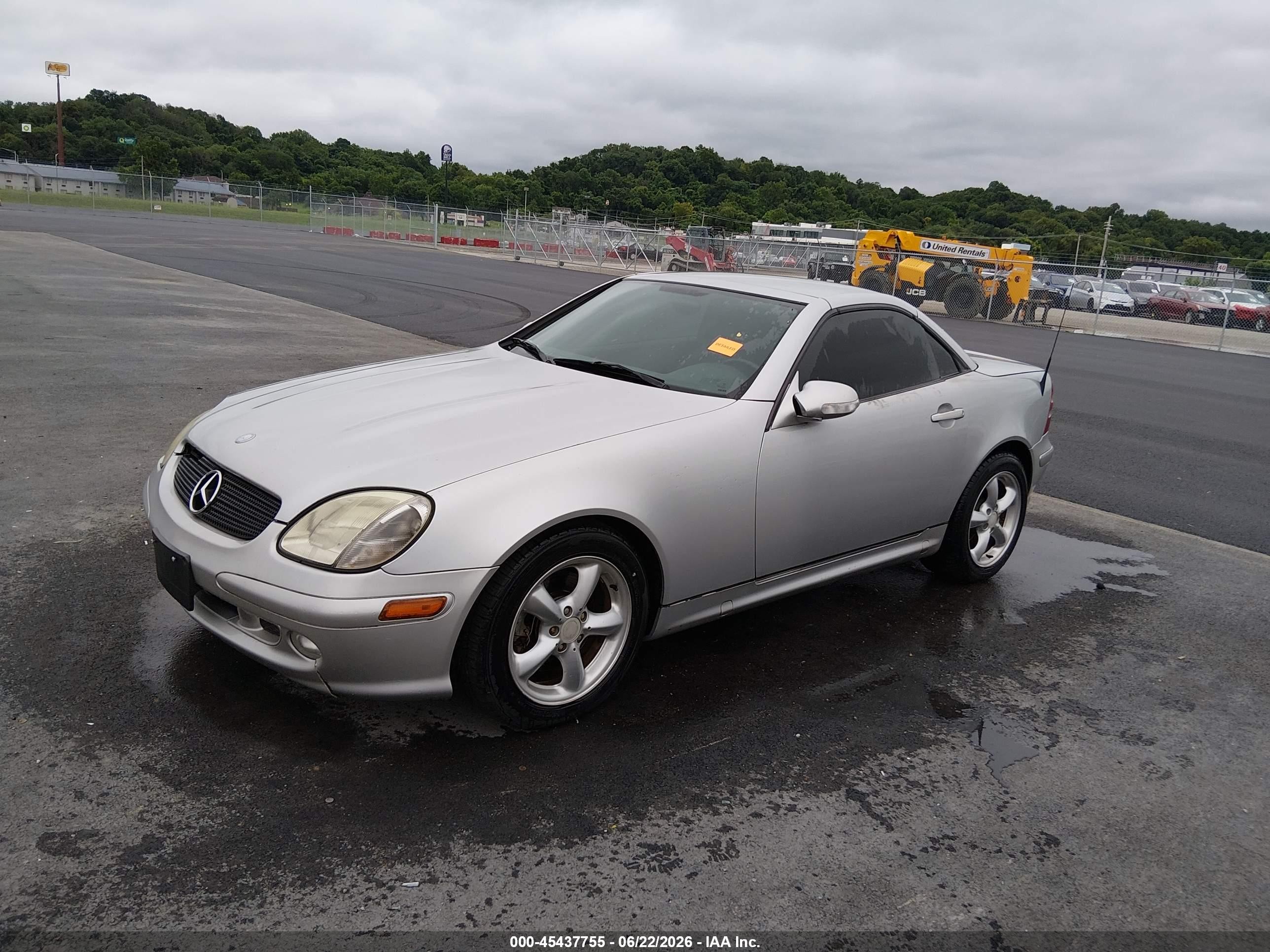 2003 Mercedes-benz Slk 320 Silver vin: WDBKK65F93F282979