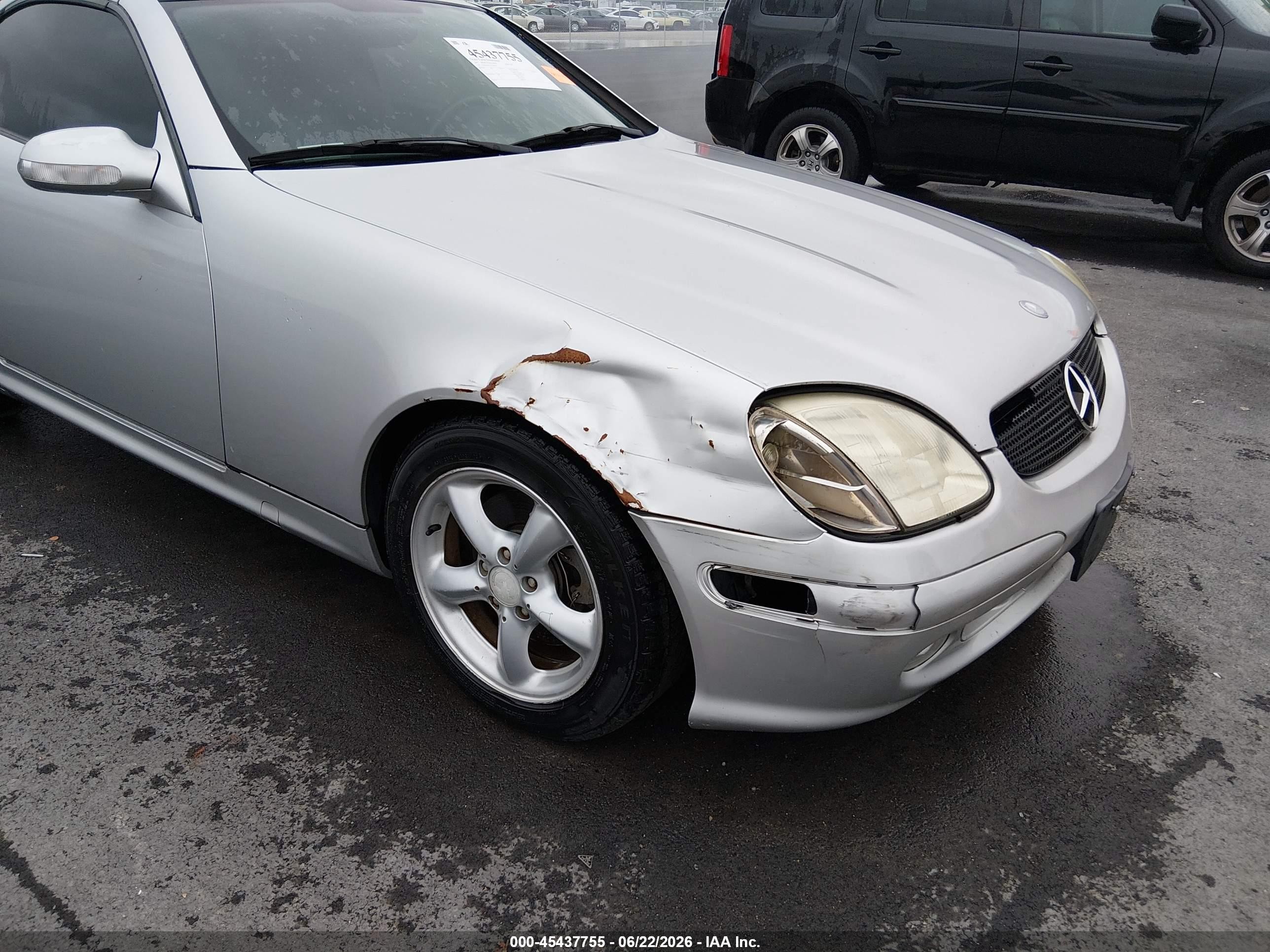 2003 Mercedes-benz Slk 320 Silver vin: WDBKK65F93F282979