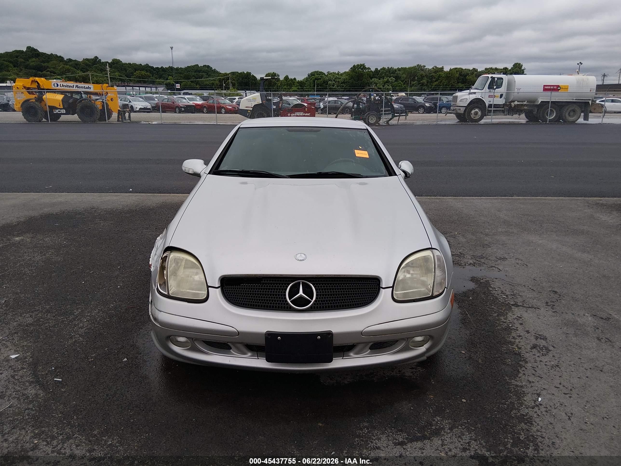 2003 Mercedes-benz Slk 320 Silver vin: WDBKK65F93F282979
