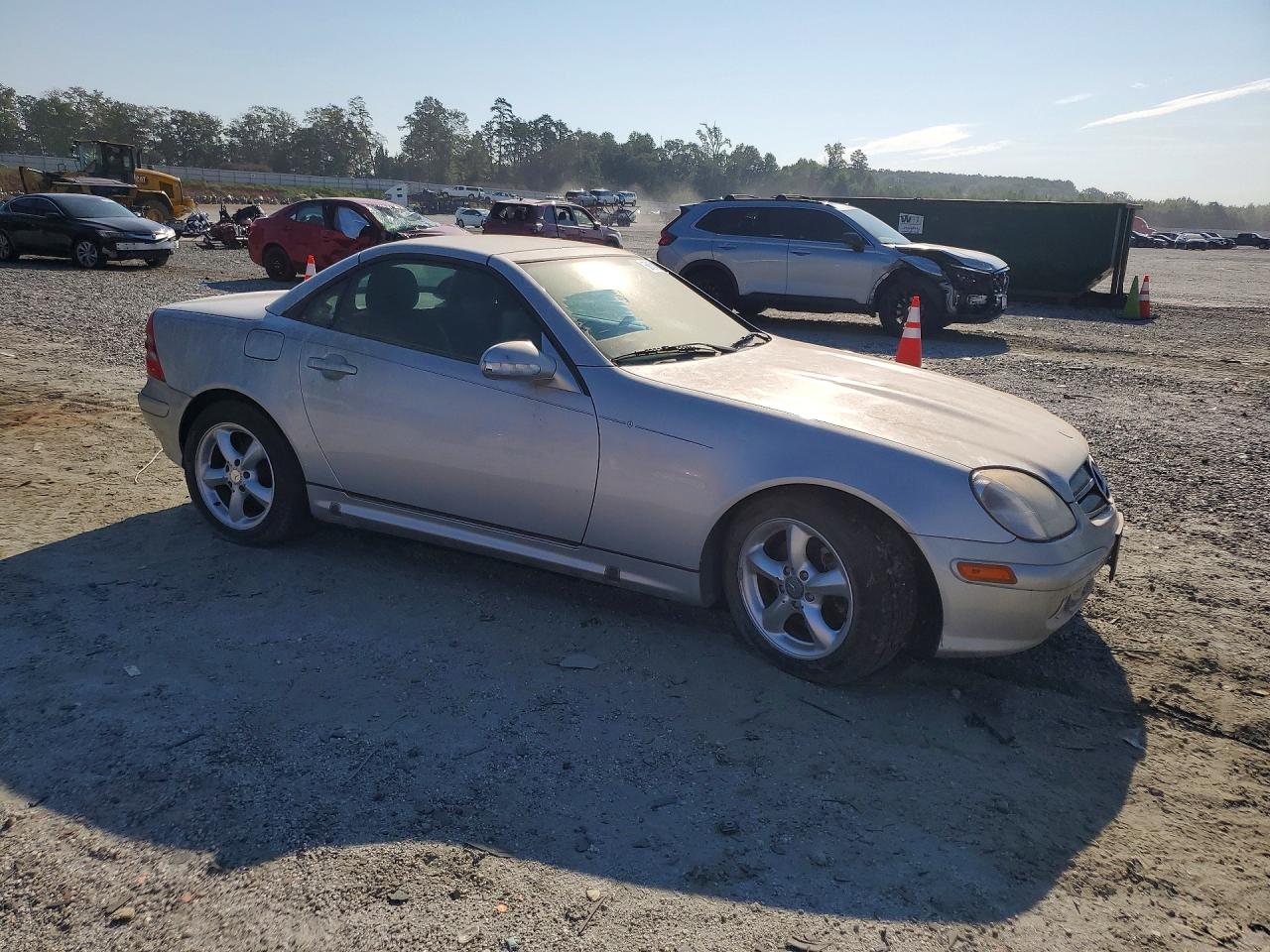 2003 Mercedes-benz Slk 320 Silver vin: WDBKK65F93F290483