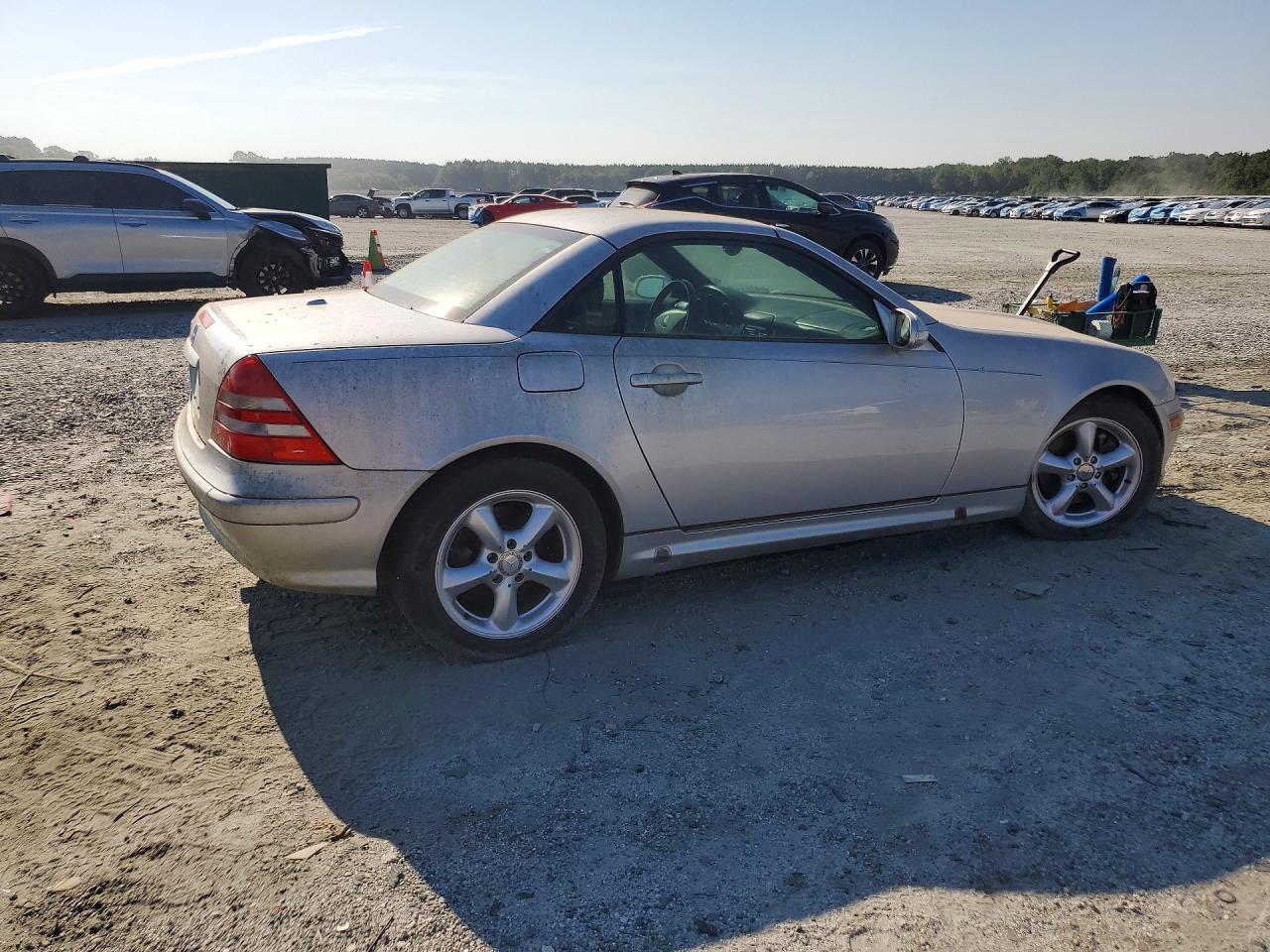 2003 Mercedes-benz Slk 320 Silver vin: WDBKK65F93F290483