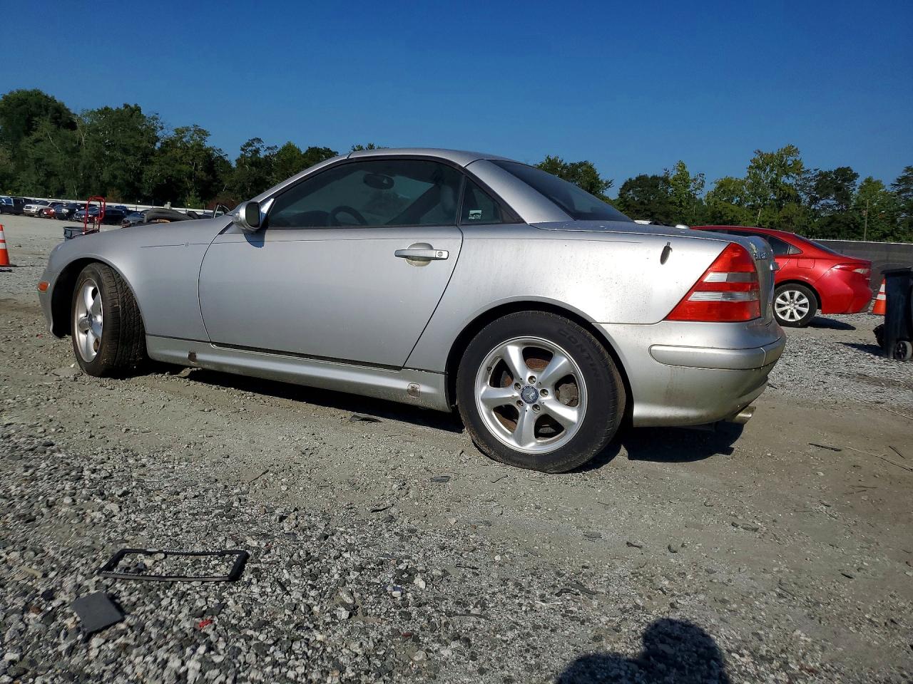 2003 Mercedes-benz Slk 320 Silver vin: WDBKK65F93F290483