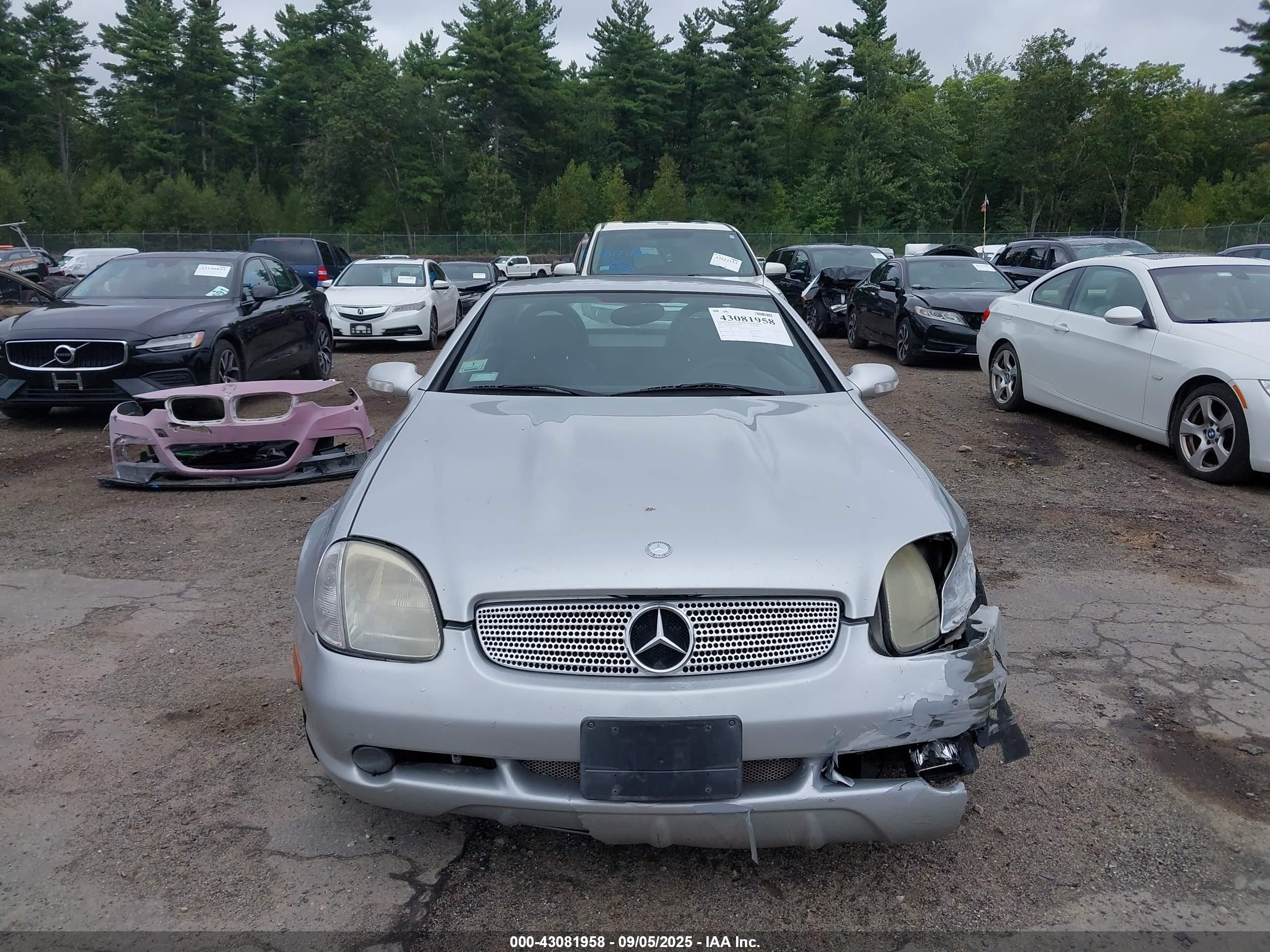 2001 Mercedes-benz Slk 320   Silver vin: WDBKK65FX1F181446