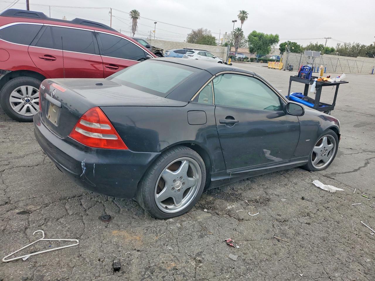 2001 Mercedes-benz Slk 320 Black vin: WDBKK65FX1F186615