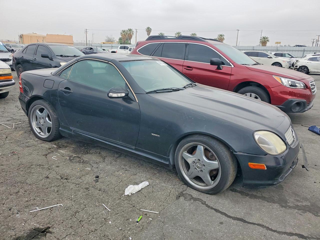 2001 Mercedes-benz Slk 320 Black vin: WDBKK65FX1F186615