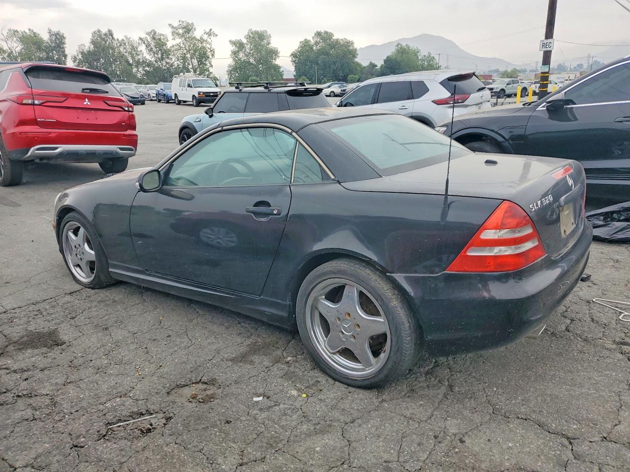 2001 Mercedes-benz Slk 320 Black vin: WDBKK65FX1F186615