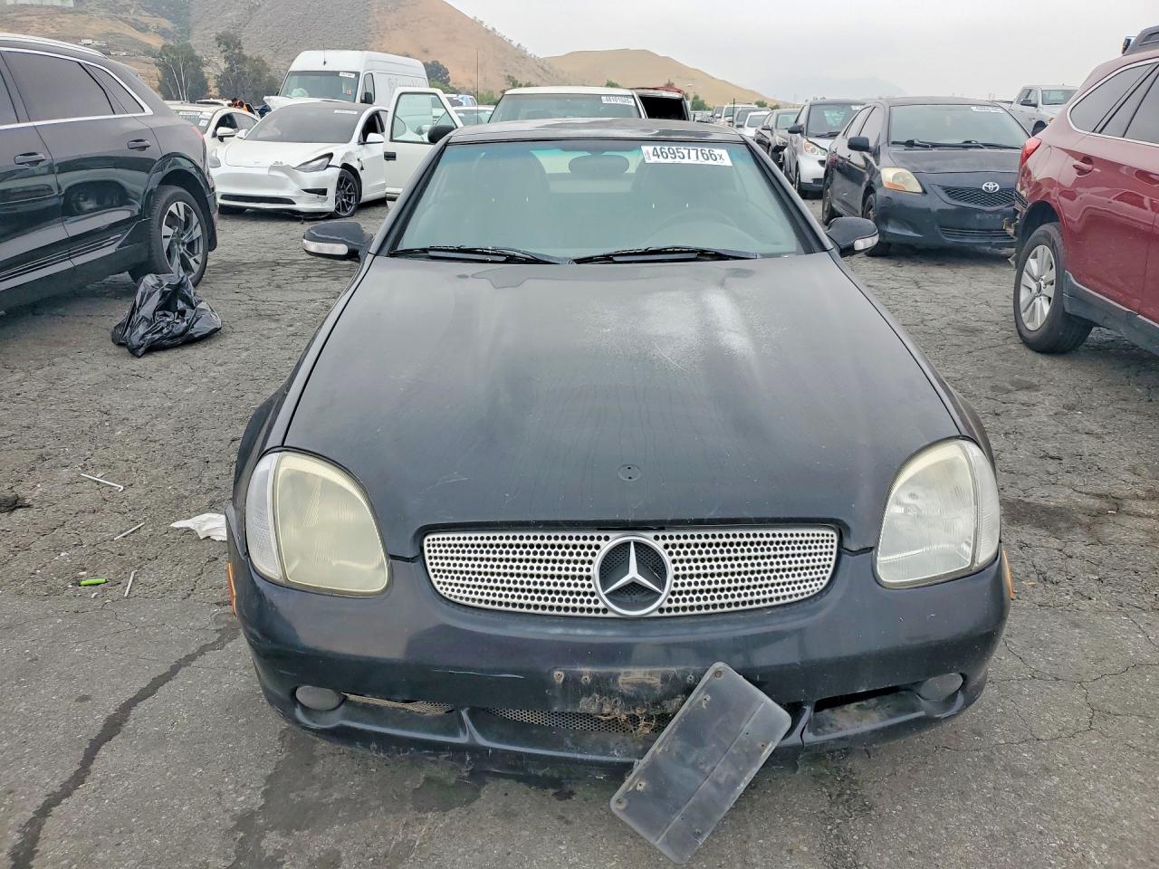 2001 Mercedes-benz Slk 320 Black vin: WDBKK65FX1F186615