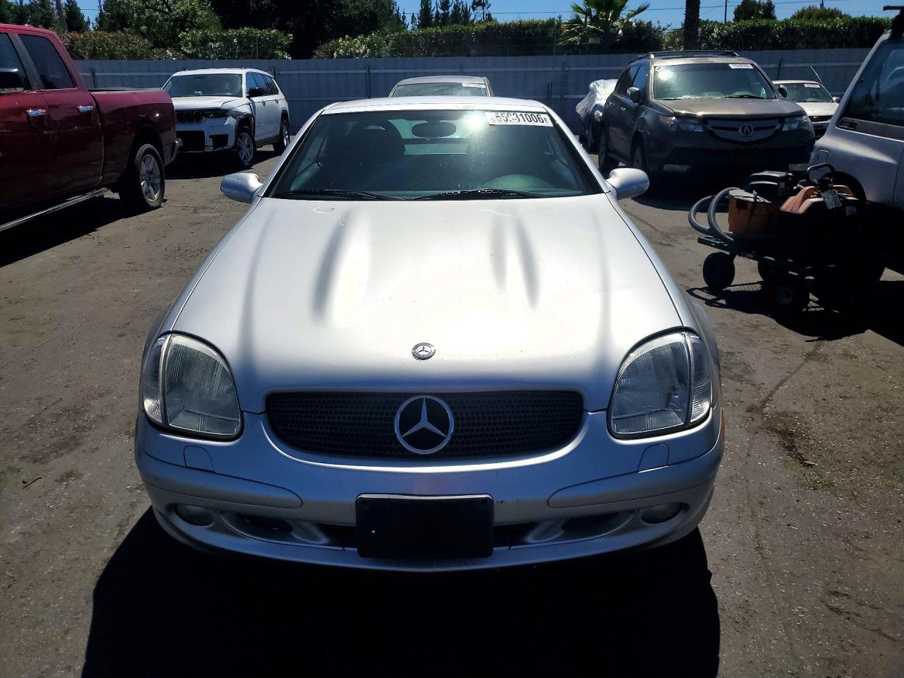 2001 Mercedes-benz Slk 320 Gray vin: WDBKK65FX1F199140