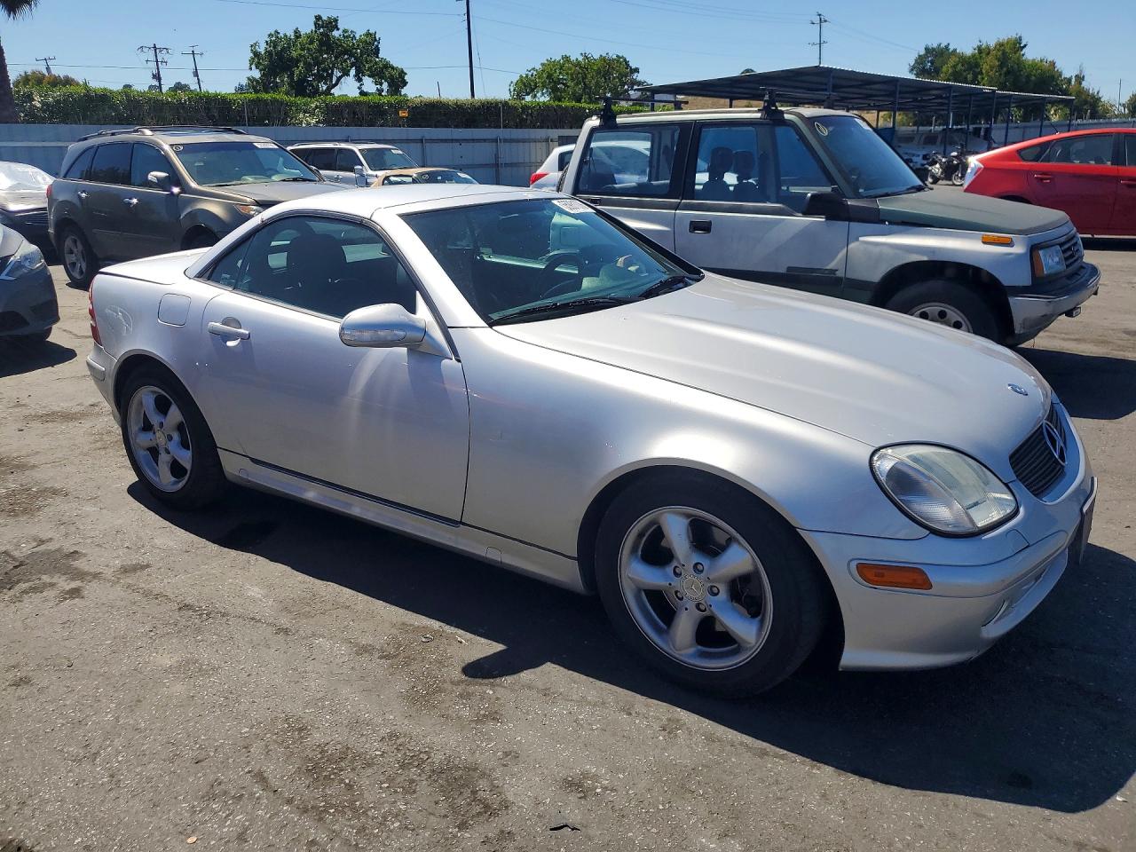 2001 Mercedes-benz Slk 320 Gray vin: WDBKK65FX1F199140