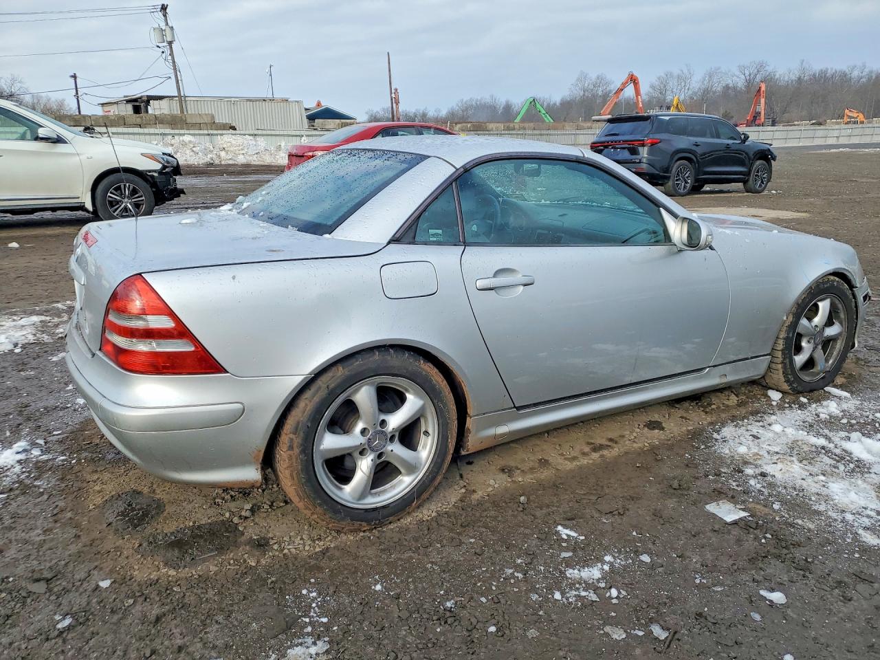 2001 Mercedes-benz Slk 320 Silver vin: WDBKK65FX1F201971