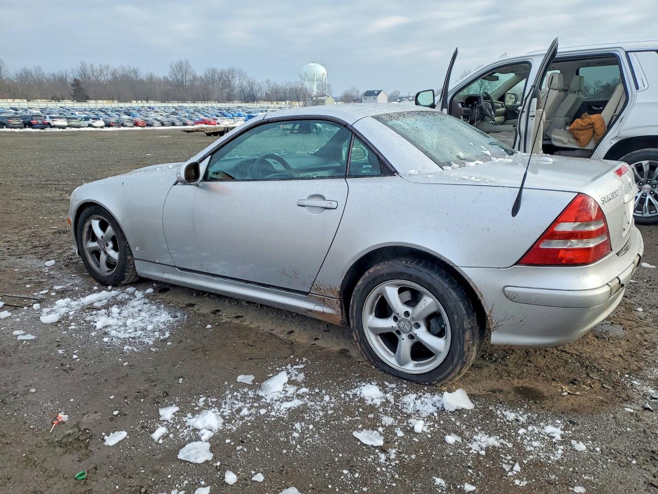 2001 Mercedes-benz Slk 320 Silver vin: WDBKK65FX1F201971