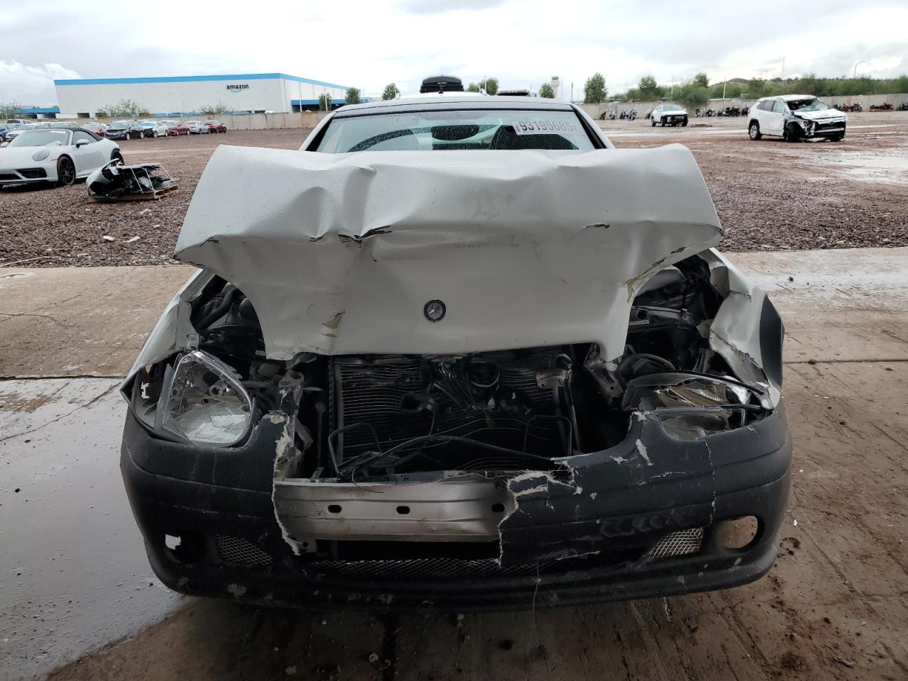 2001 Mercedes-benz Slk 320 White vin: WDBKK65FX1F223243