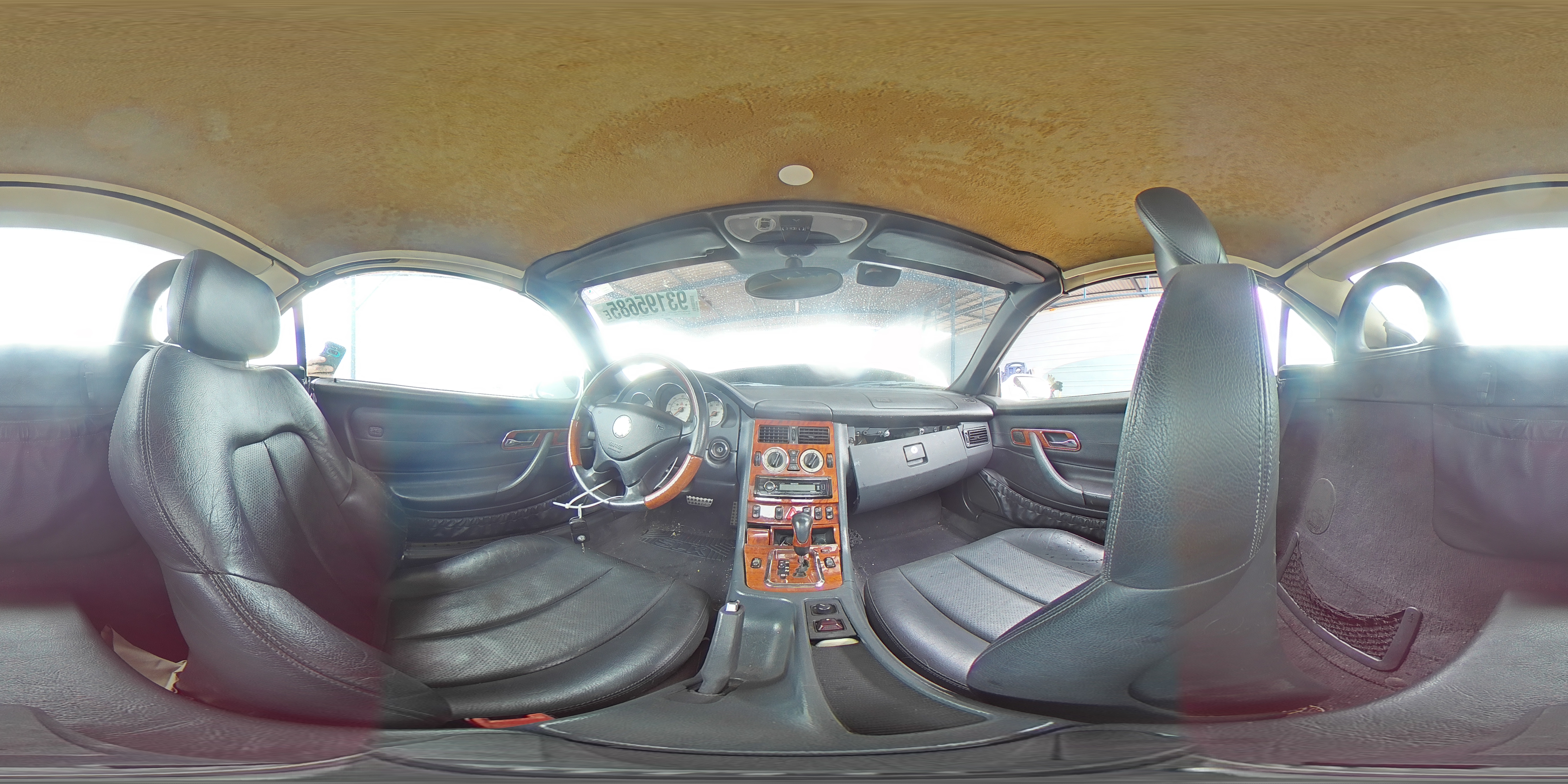 2001 Mercedes-benz Slk 320 White vin: WDBKK65FX1F223243