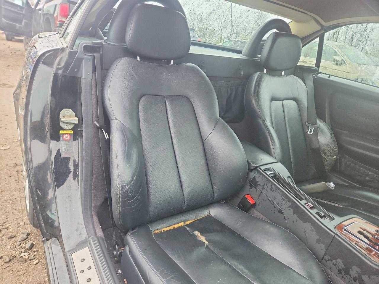 2002 Mercedes-benz Slk 320 Black vin: WDBKK65FX2F237242
