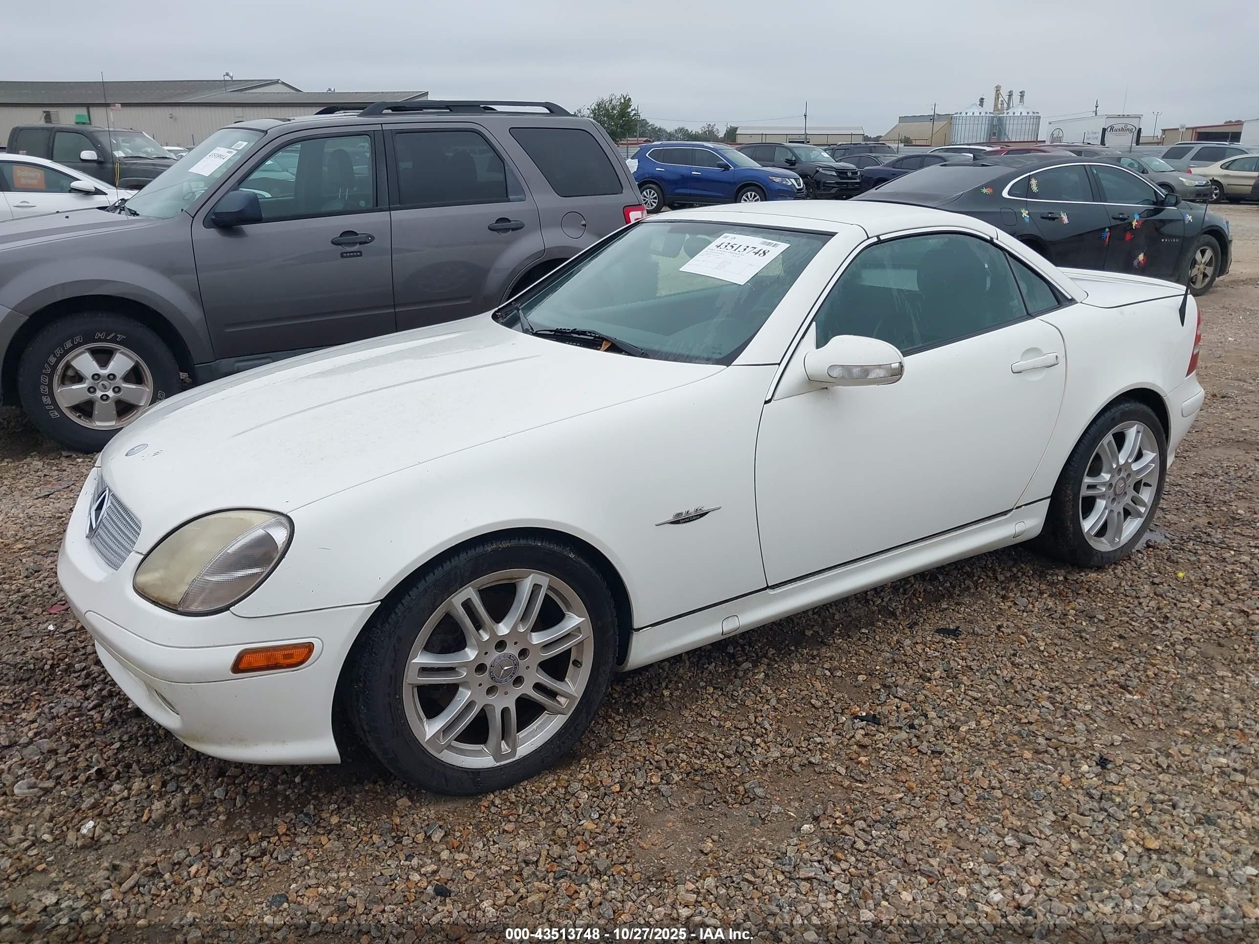 2004 Mercedes-benz Slk 320   White vin: WDBKK65FX4F305803