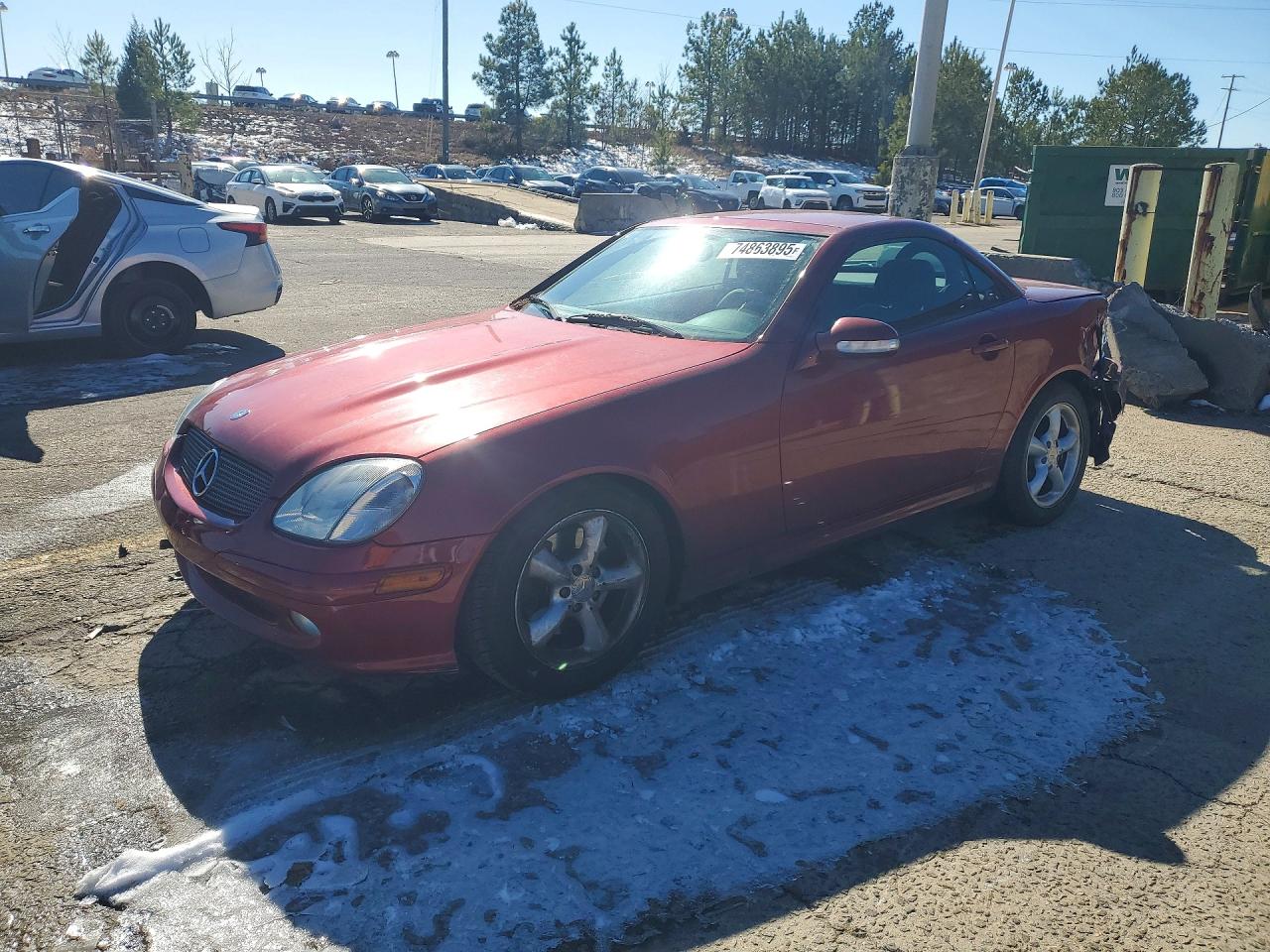 2004 Mercedes-benz Slk 320 Burgundy vin: WDBKK65FX4F306255