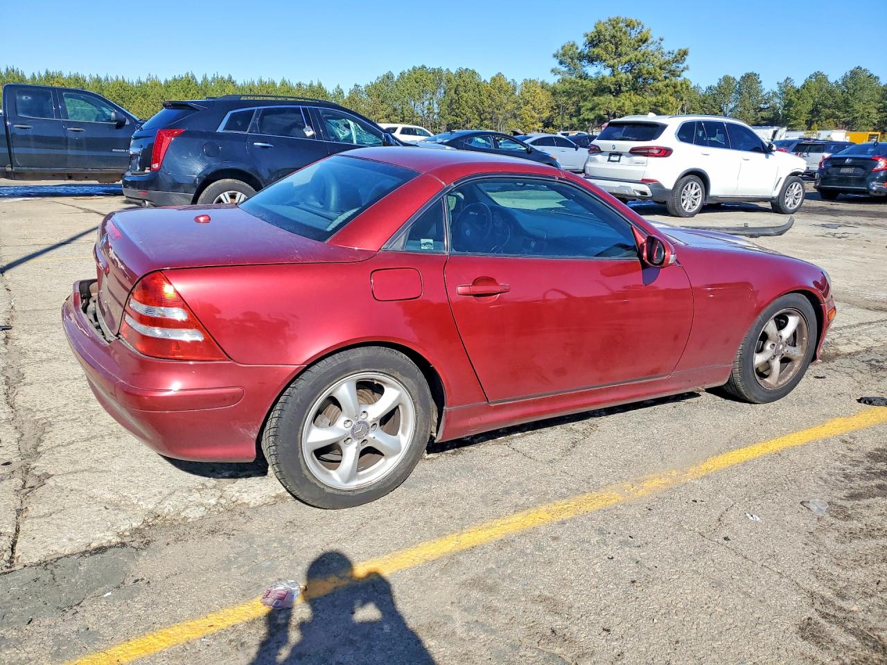 2004 Mercedes-benz Slk 320 Burgundy vin: WDBKK65FX4F306255