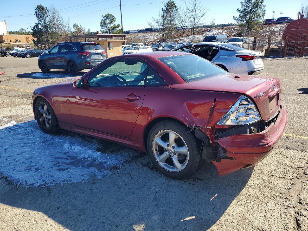 2004 Mercedes-benz Slk 320 Burgundy vin: WDBKK65FX4F306255
