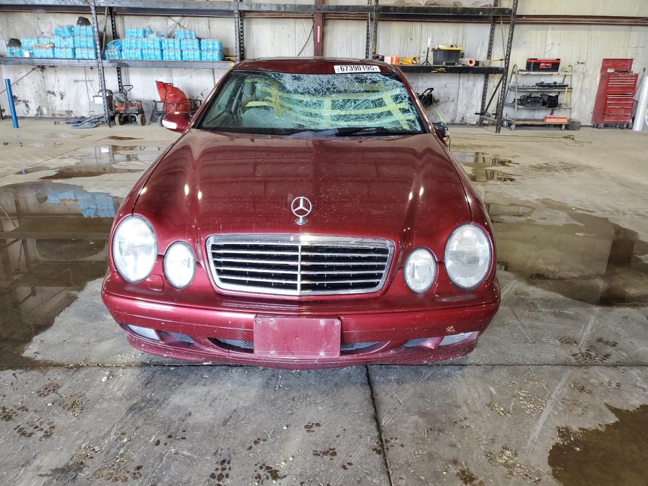 2002 Mercedes-benz Clk 320 Maroon vin: WDBLJ65G02T127382