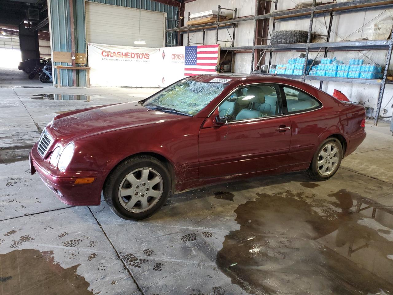 2002 Mercedes-benz Clk 320 Maroon vin: WDBLJ65G02T127382