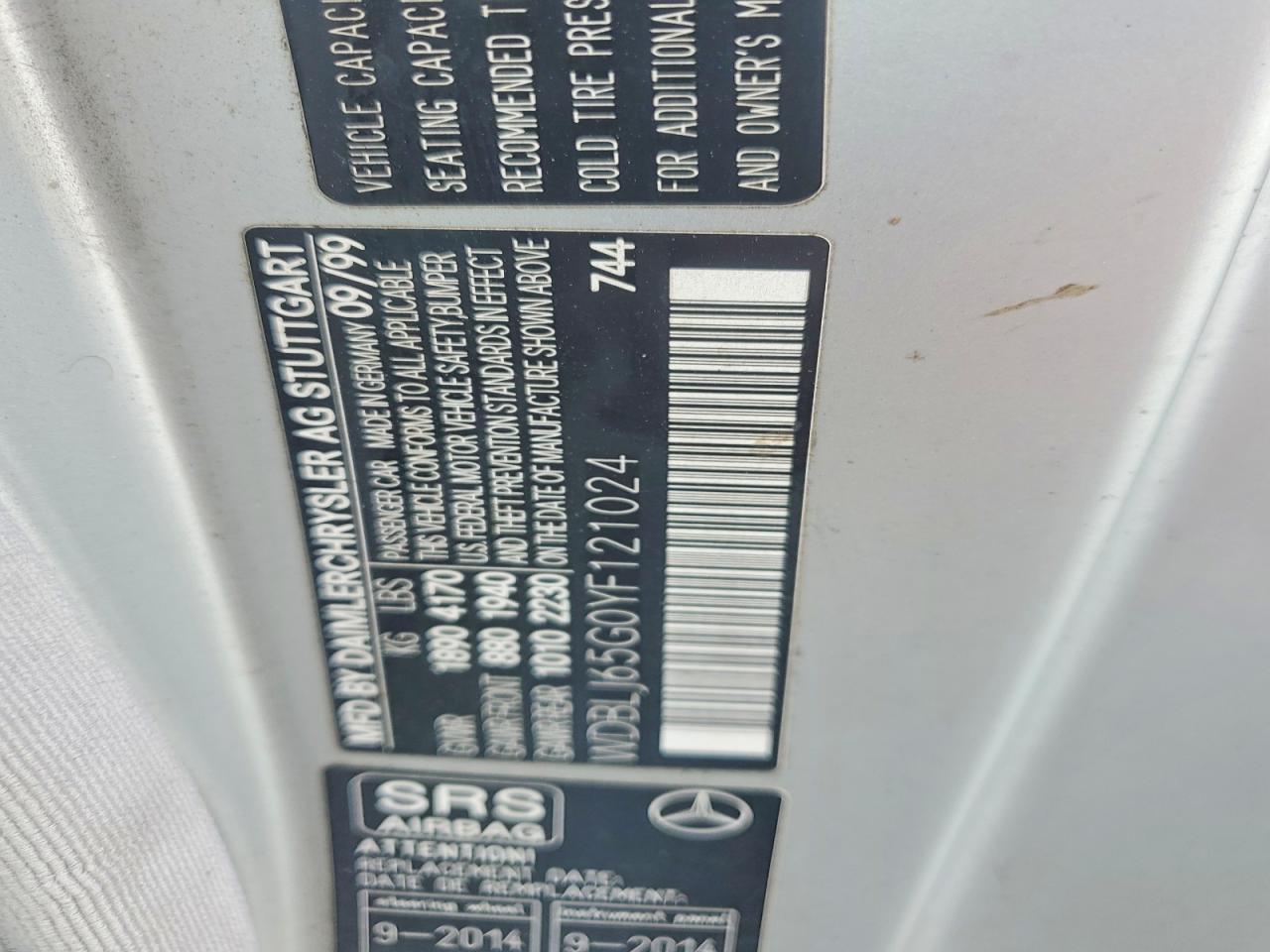 2000 Mercedes-benz Clk 320 Silver vin: WDBLJ65G0YF121024