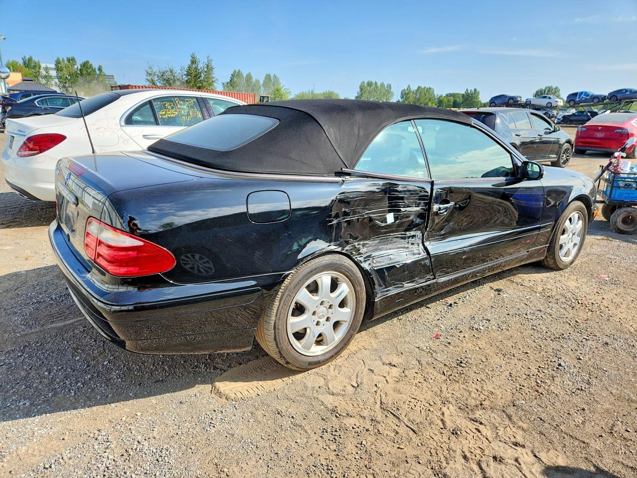 2001 Mercedes-benz Clk 320 Black vin: WDBLJ65G11F179293