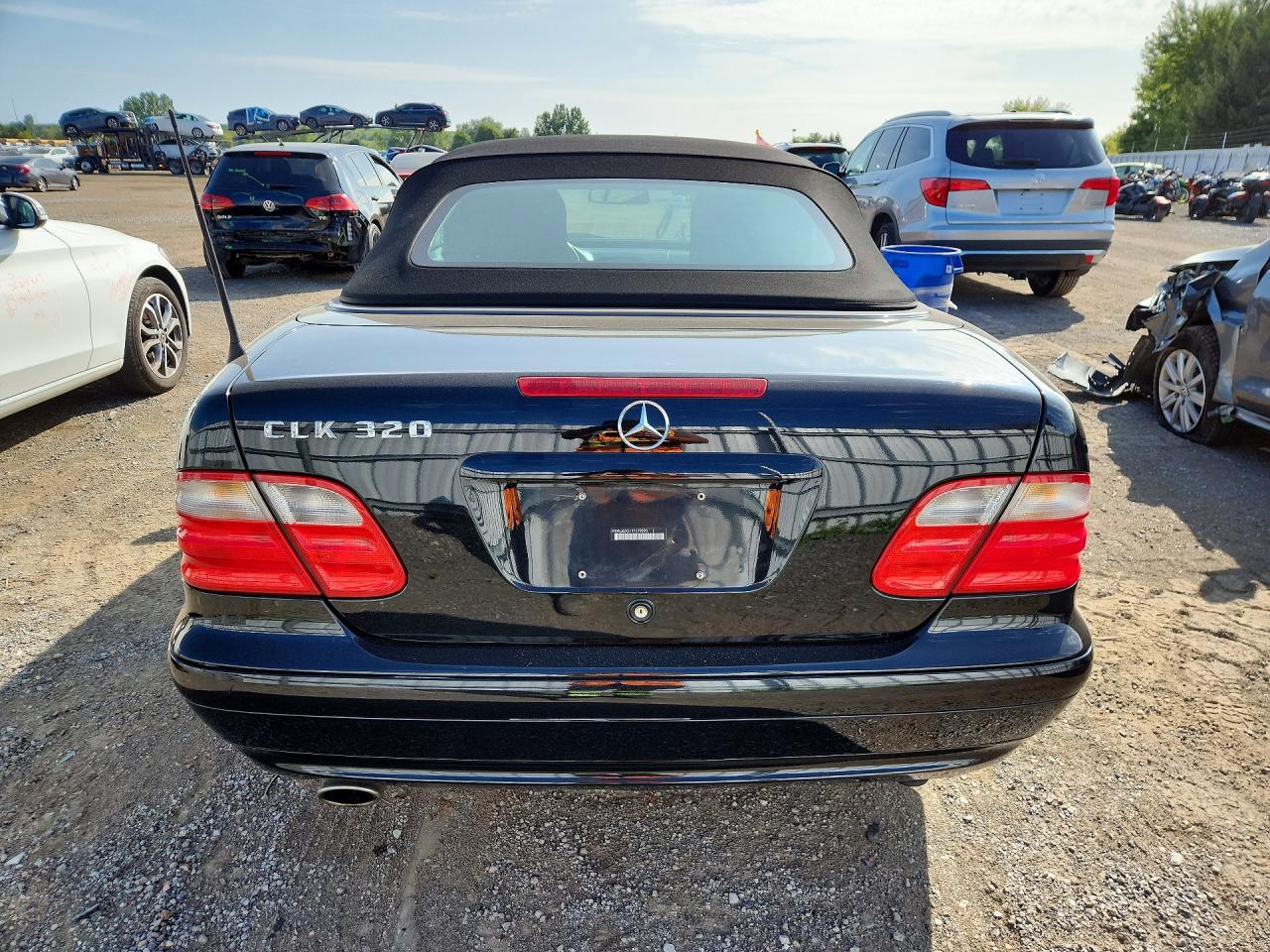 2001 Mercedes-benz Clk 320 Black vin: WDBLJ65G11F179293