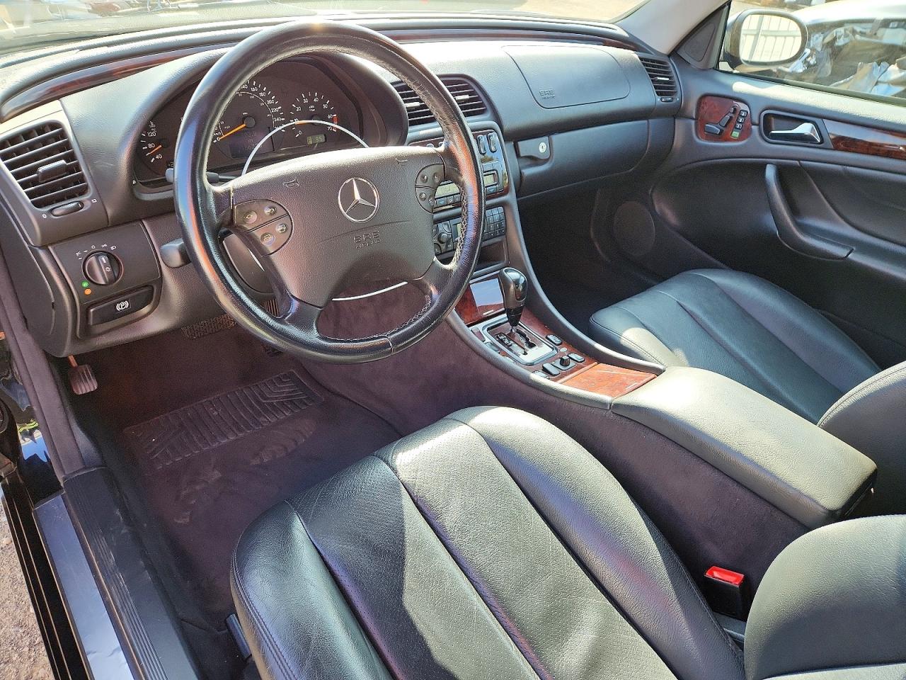 2001 Mercedes-benz Clk 320 Black vin: WDBLJ65G11F179293