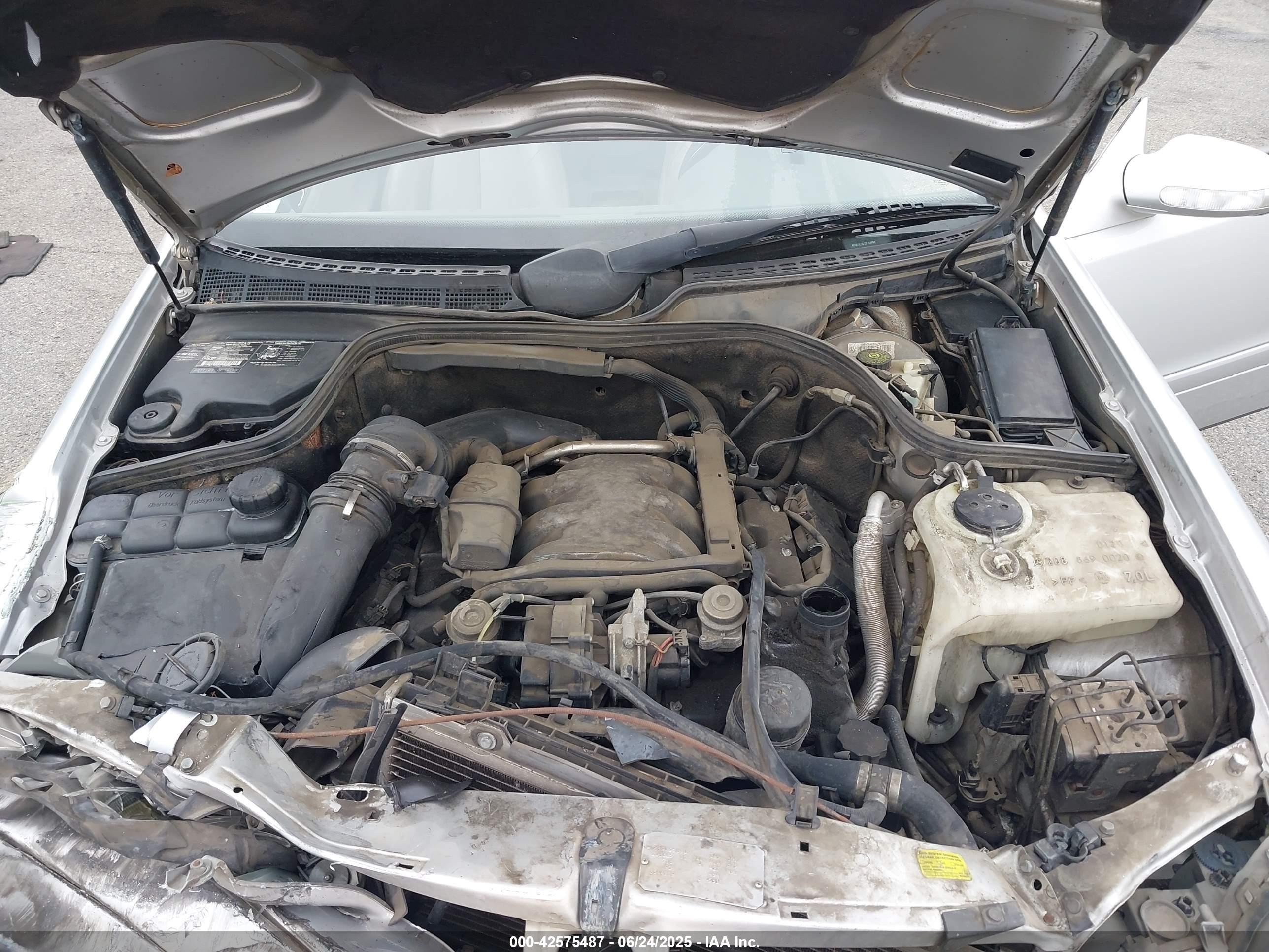 2002 Mercedes-benz Clk 320   Silver vin: WDBLJ65G12F197990