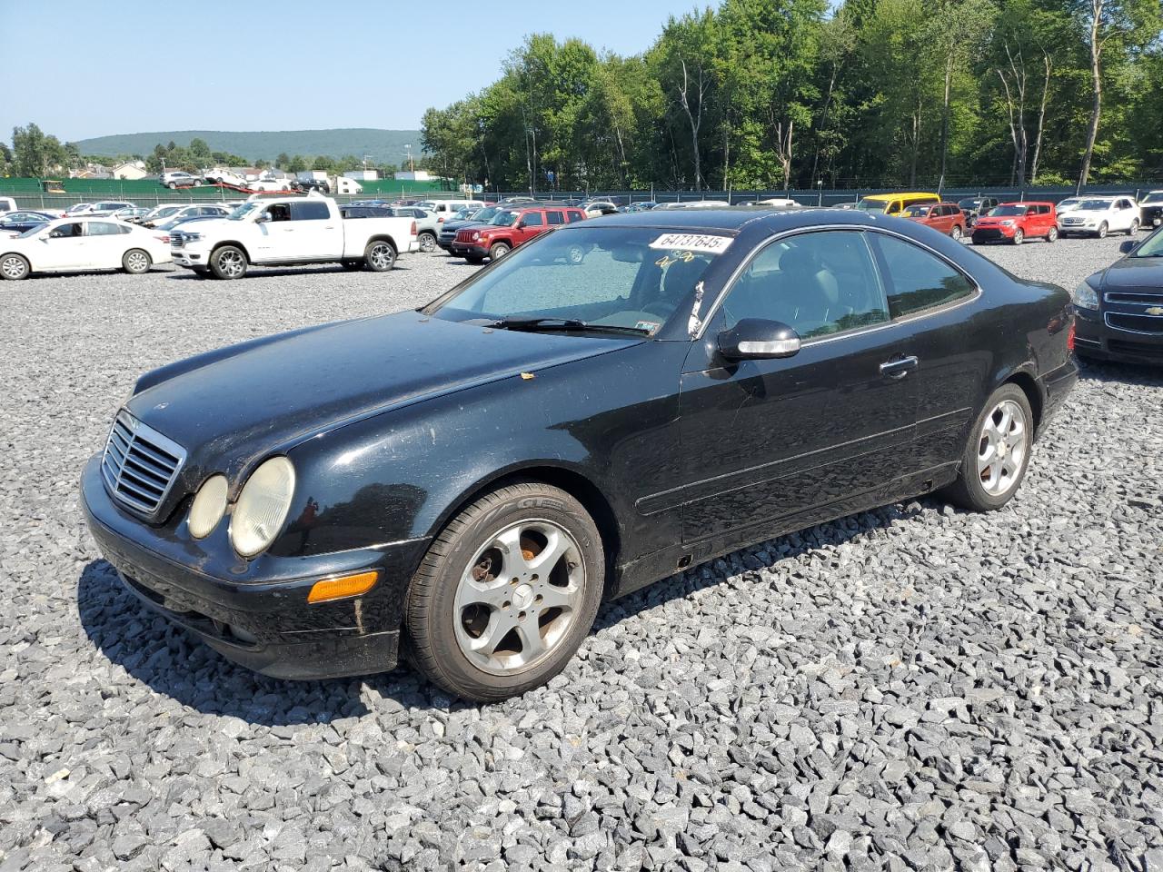 2002 Mercedes-benz Clk 320 Black vin: WDBLJ65G12F198461
